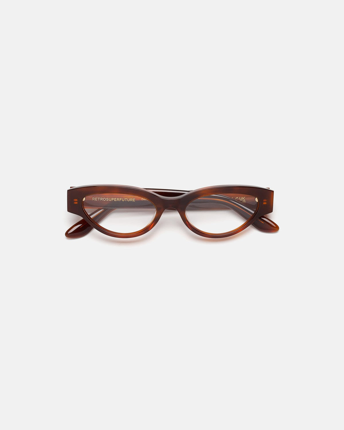 Front view of RETROSUPERFUTURE Numero 147 Tabacco sunglasses.