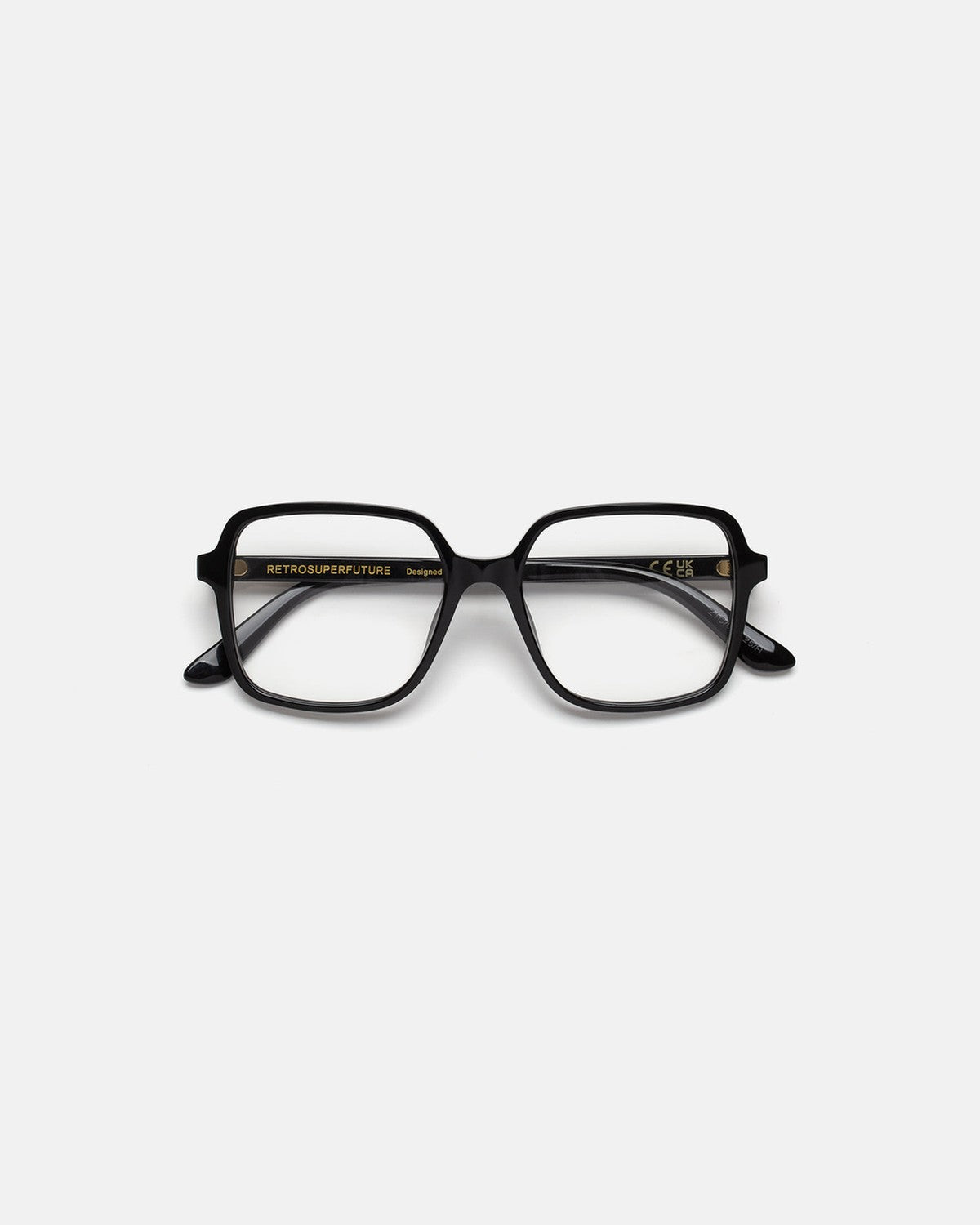 Front view of RETROSUPERFUTURE Numero 149 Nero sunglasses.