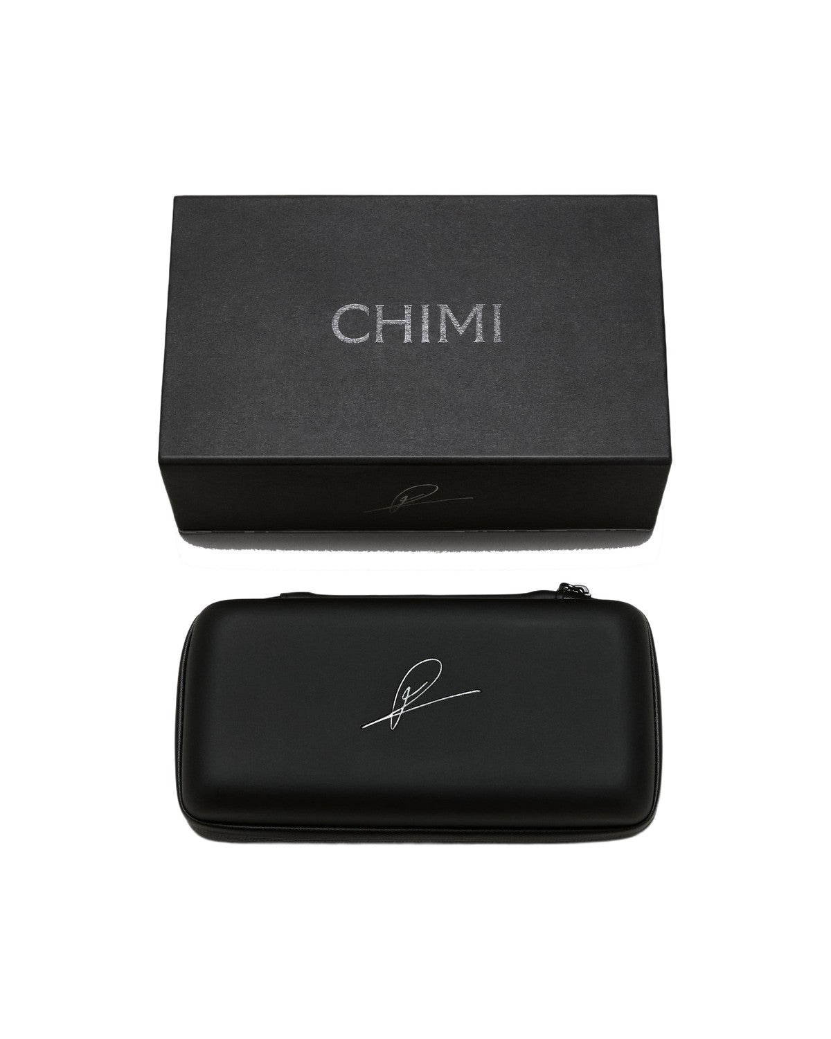 CHIMI branded box and protective case for Paul Black Black sunglasses.