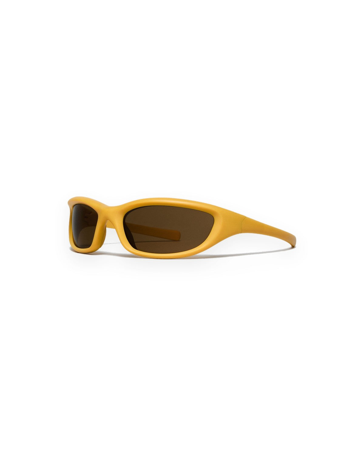 Side profile of CHIMI Paul Yellow Brown sunglasses.