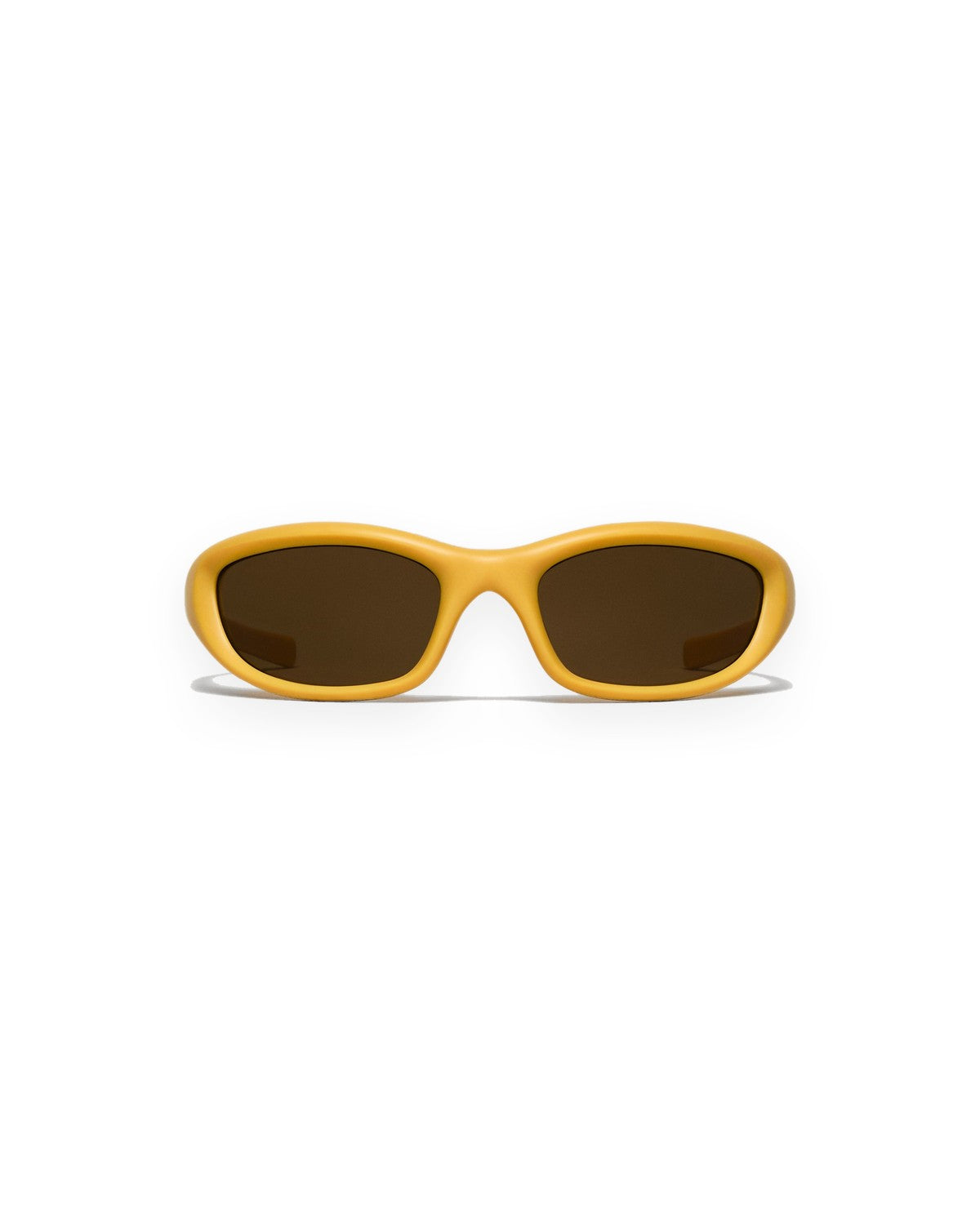 Front view of CHIMI Paul Yellow Brown sunglasses.