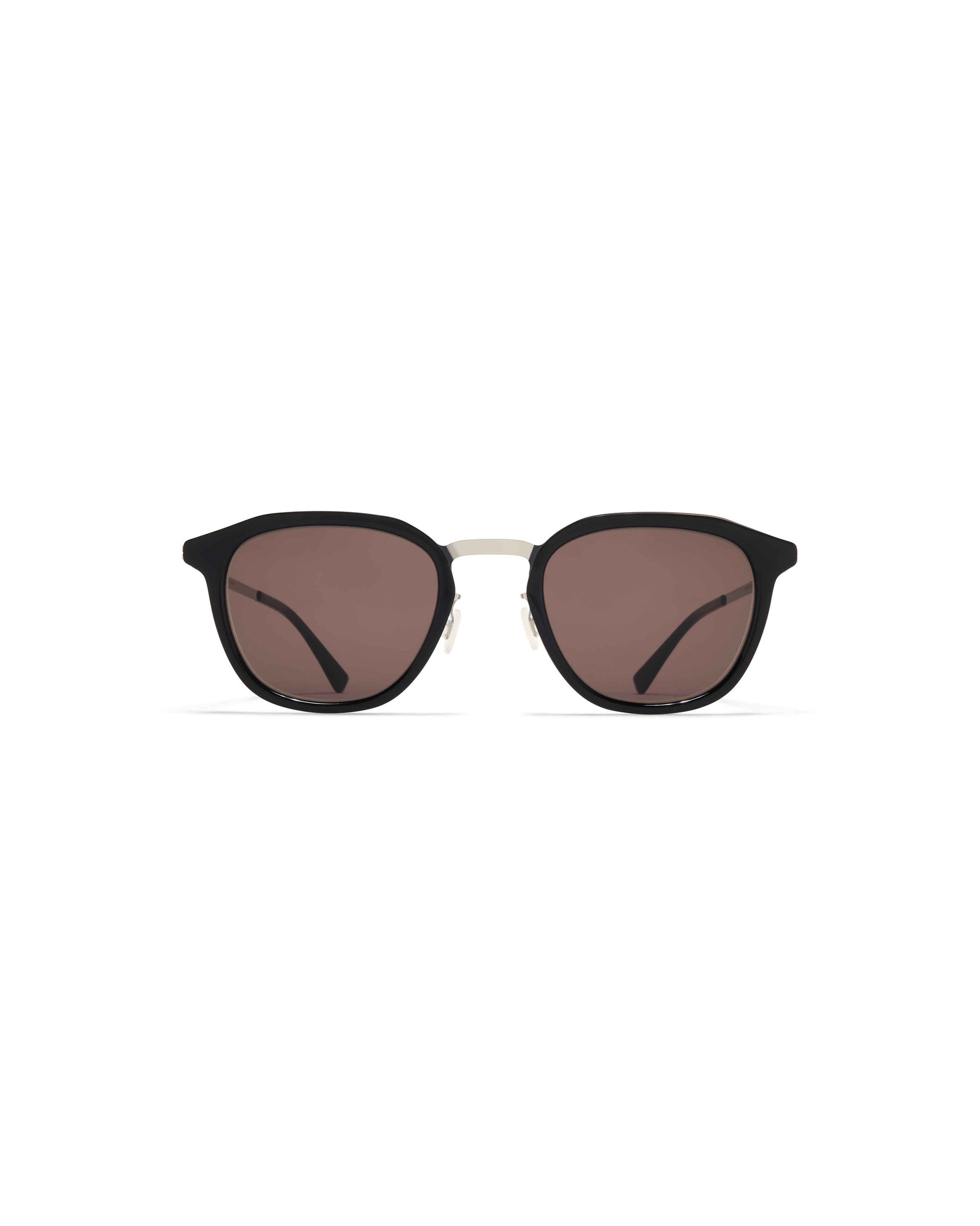 MYKITA PAVI A81 SHINY SILVER/BLACK Shiny Silver/Black / Brown Solid