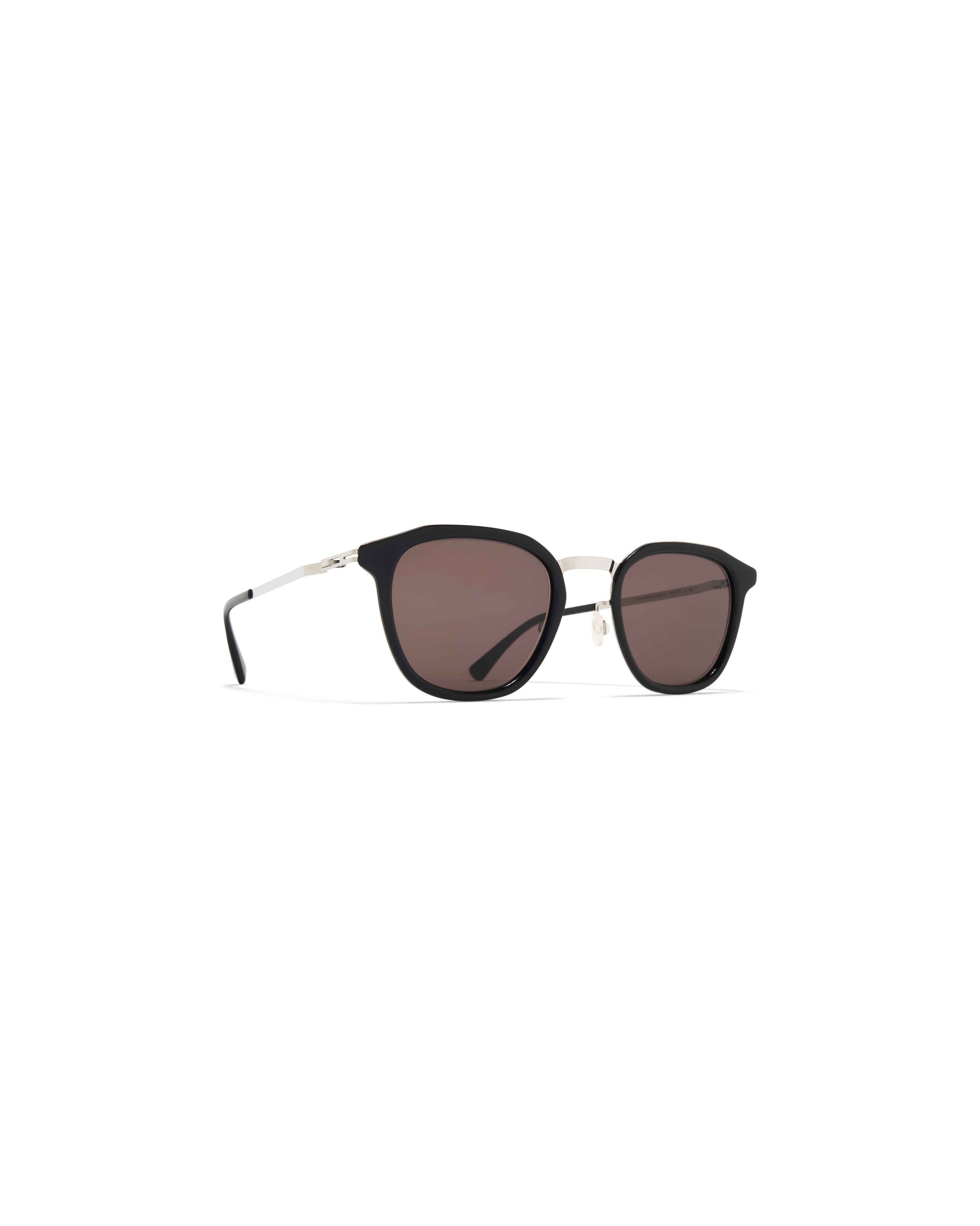 MYKITA PAVI A81 SHINY SILVER/BLACK Shiny Silver/Black / Brown Solid