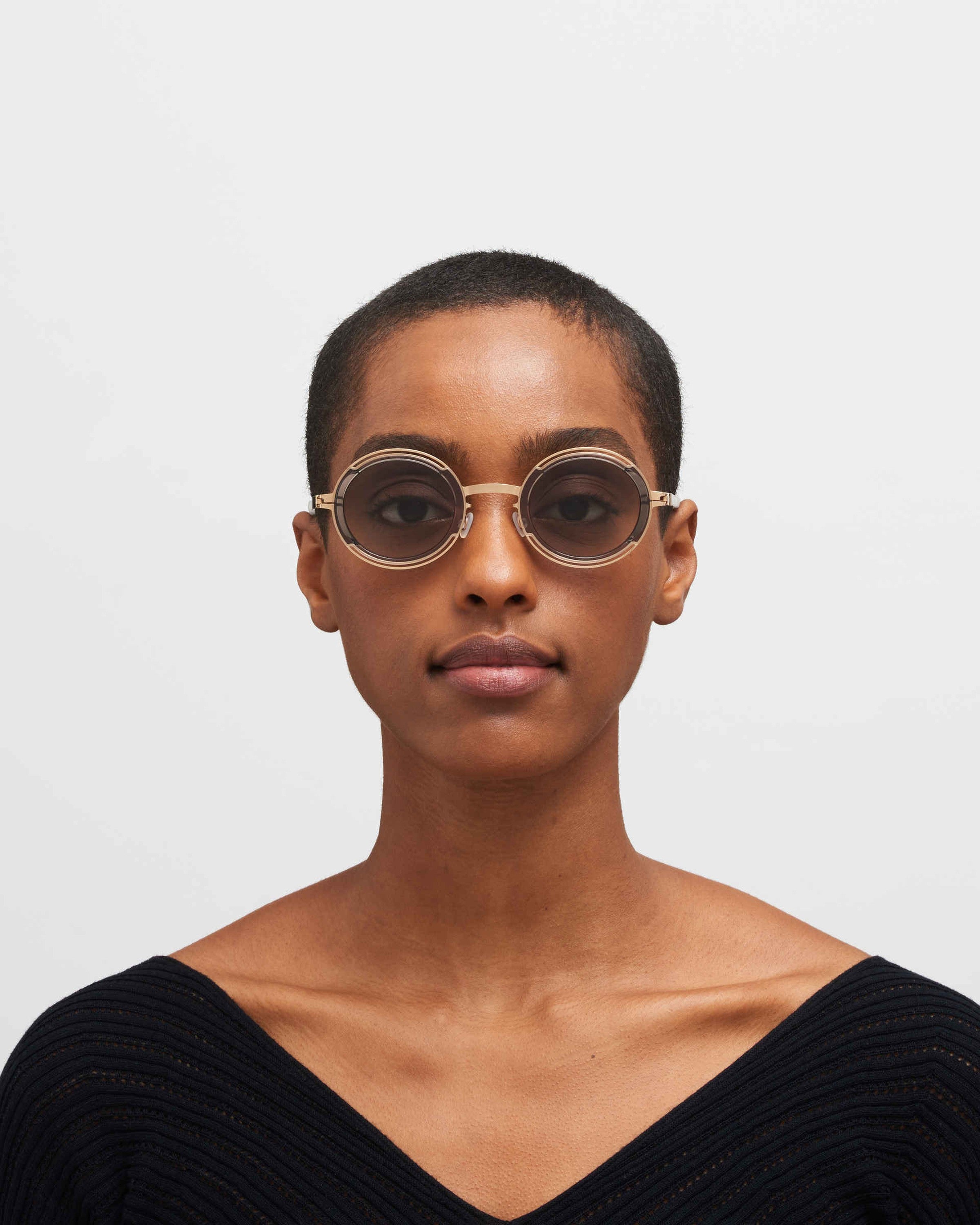 MYKITA PEARL A83 CHAMPAGNE GOLD/CLEAR ASH Champagne Gold/Clear Ash / Original Grey Gradient