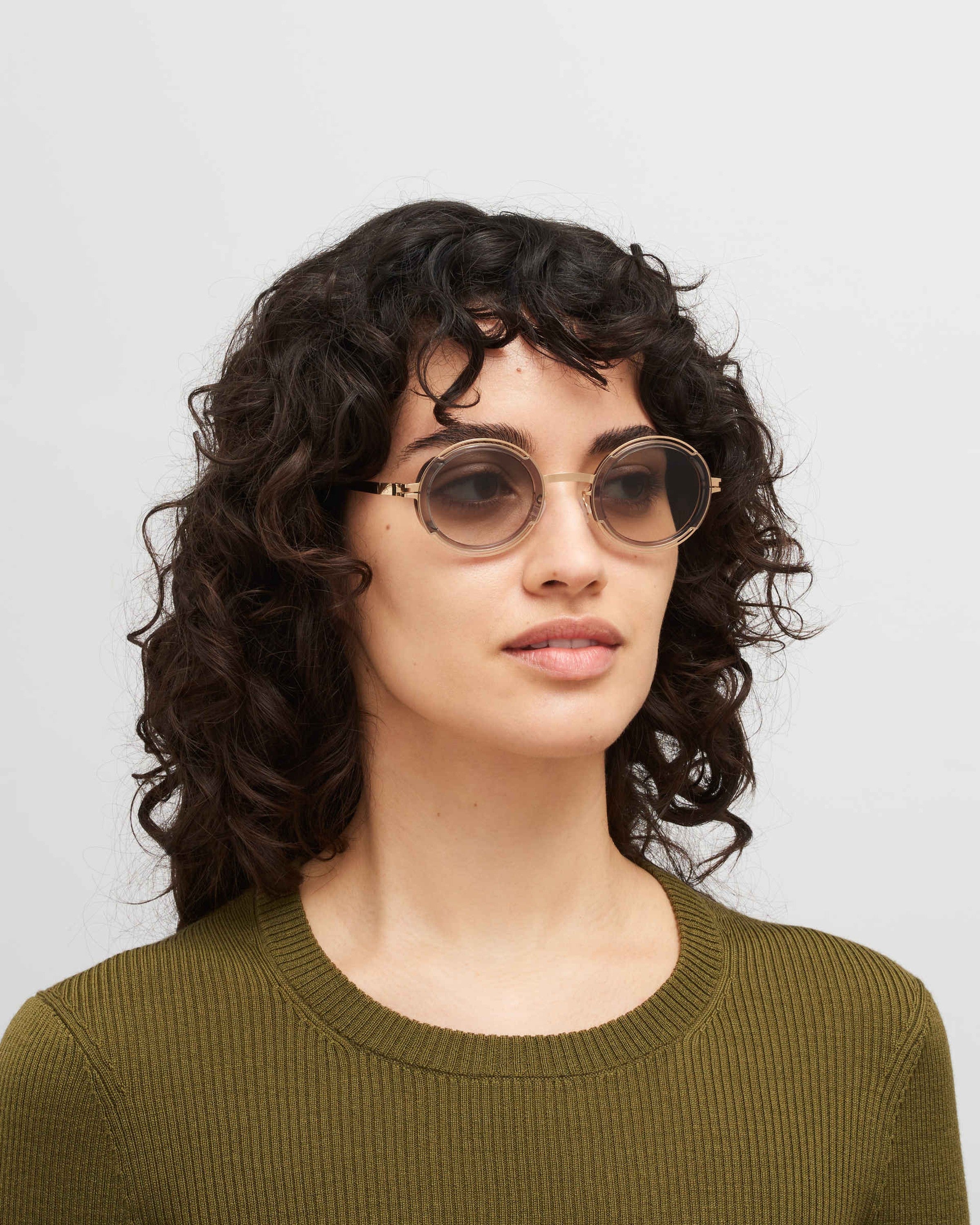MYKITA PEARL A83 CHAMPAGNE GOLD/CLEAR ASH Champagne Gold/Clear Ash / Original Grey Gradient