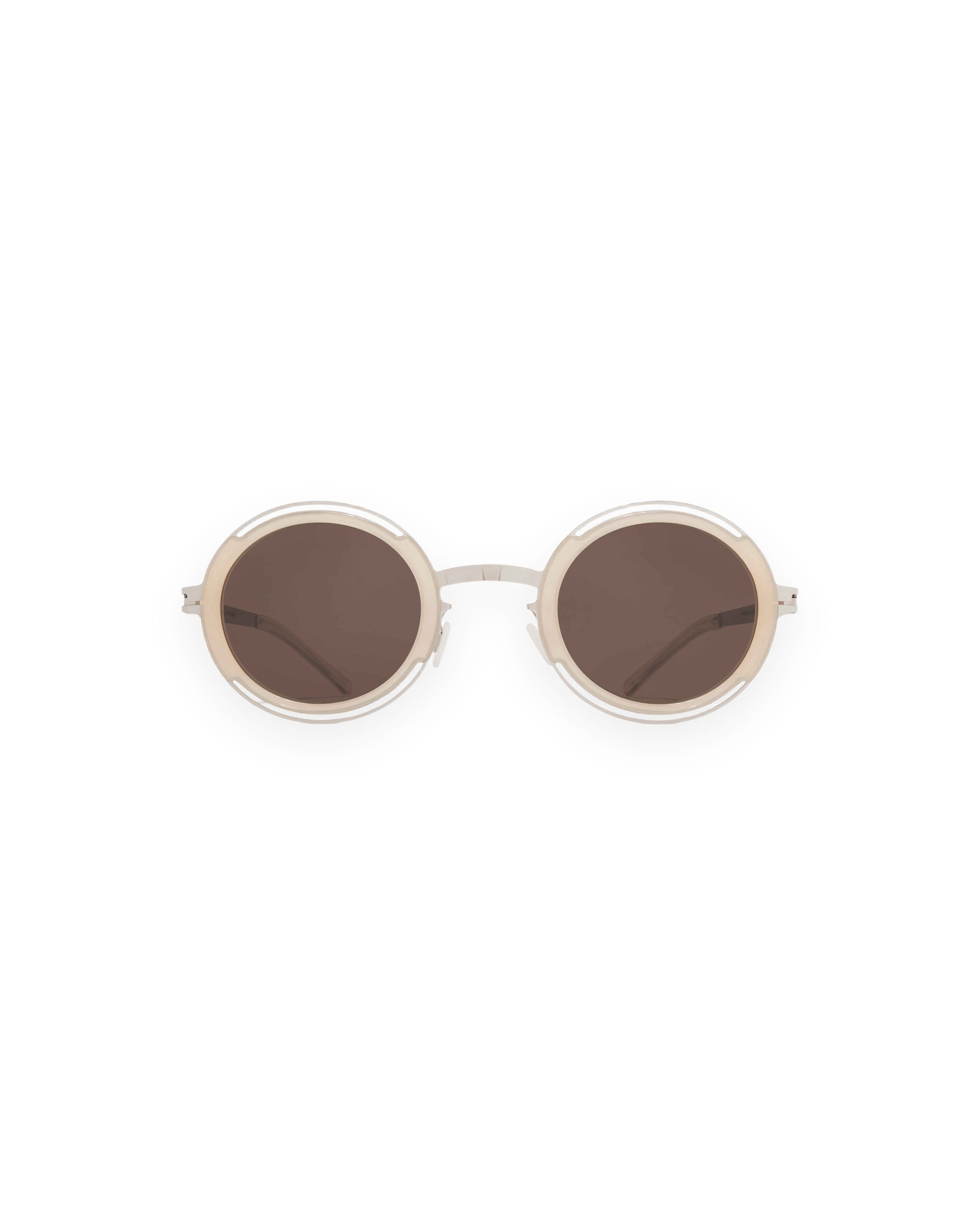 MYKITA PEARL A89 SHINY SILVER/BLONDE Shiny Silver/Blonde / Brown Solid