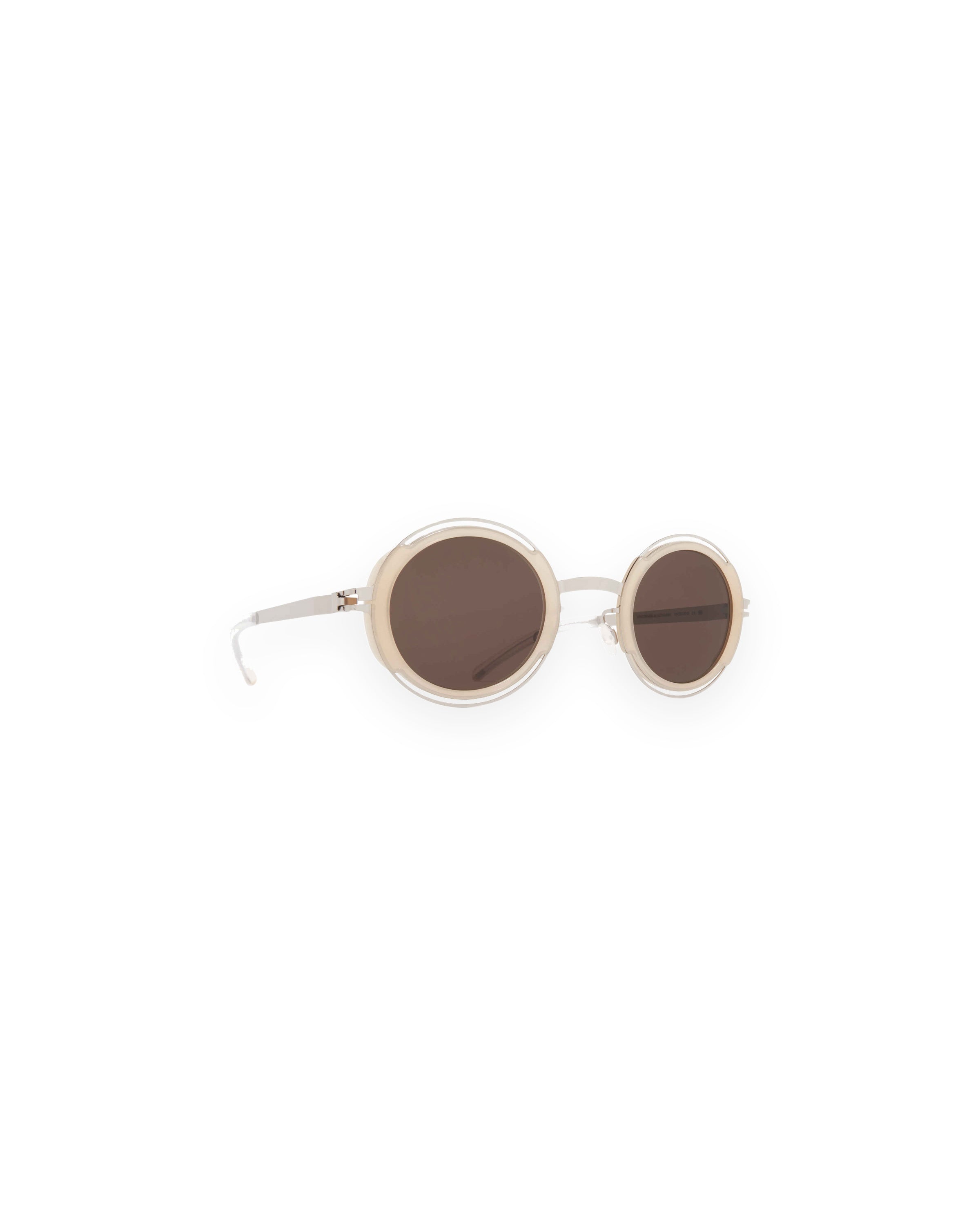 MYKITA PEARL A89 SHINY SILVER/BLONDE Shiny Silver/Blonde / Brown Solid