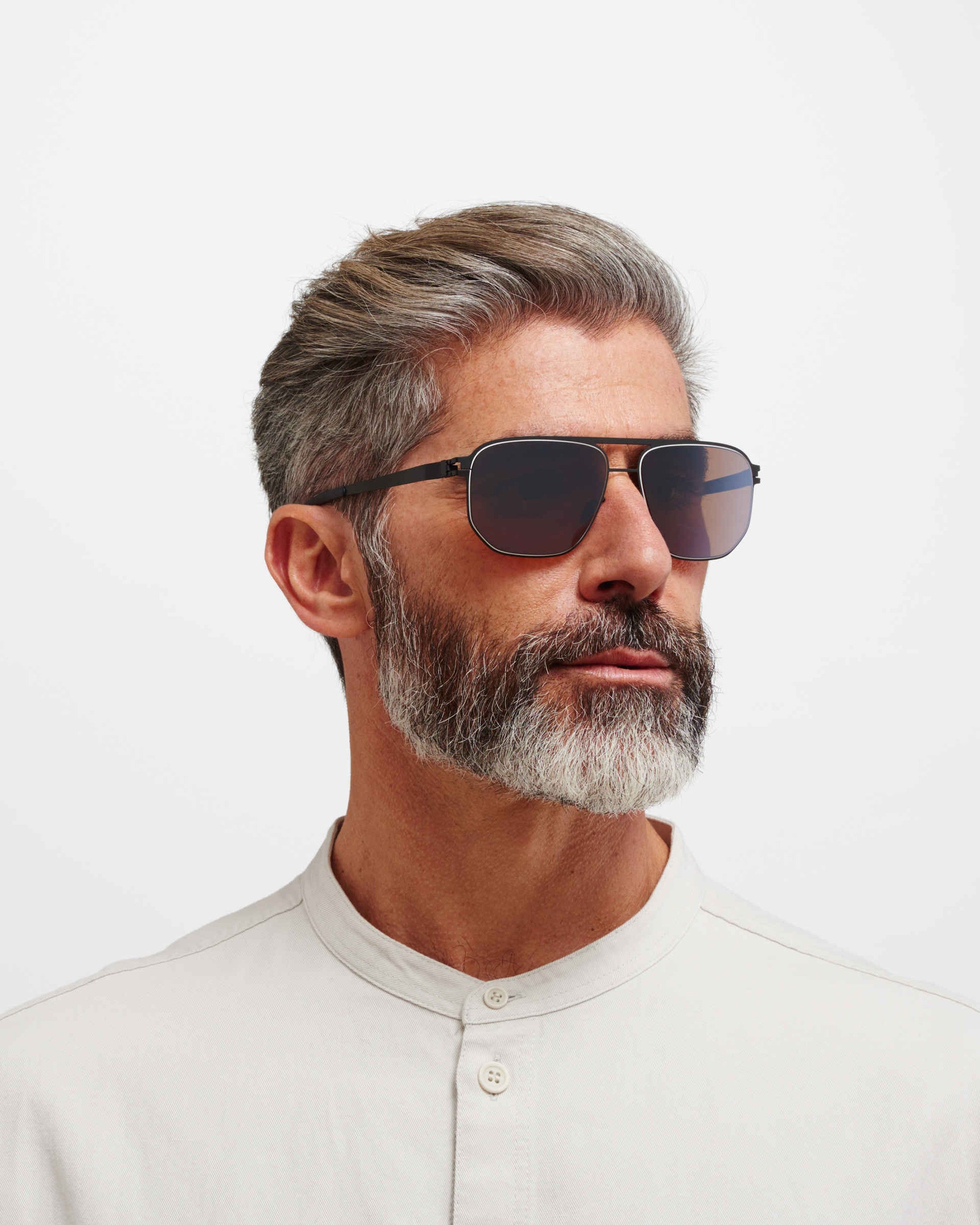 MYKITA PERRY BLACK/WHITE Black/White / PolPro HiCon Brown SL/F