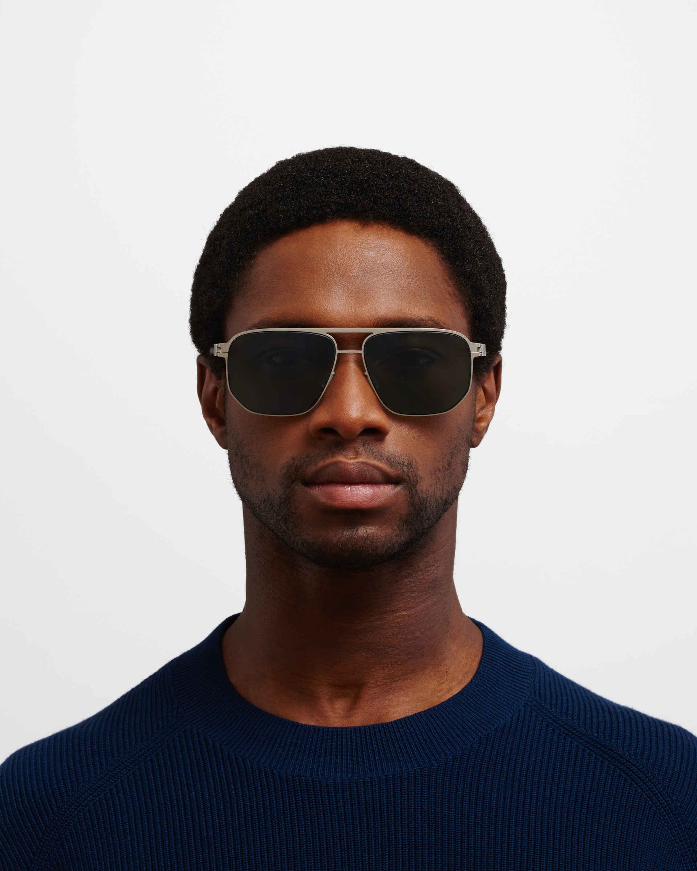 MYKITA PERRY MATTE SILVER/BLACK Matte Silver/Black / PolPro Green 15