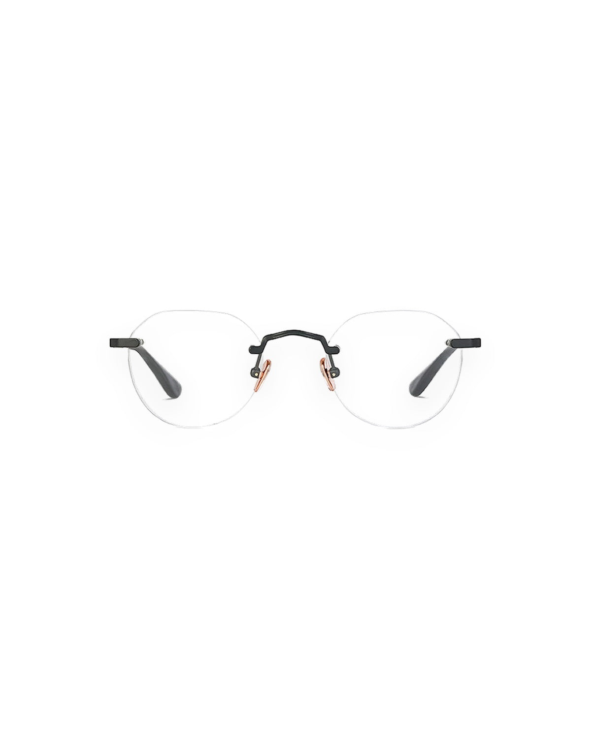 Front view of ROSS & BROWN Pigalle Rimless eyeglasses.