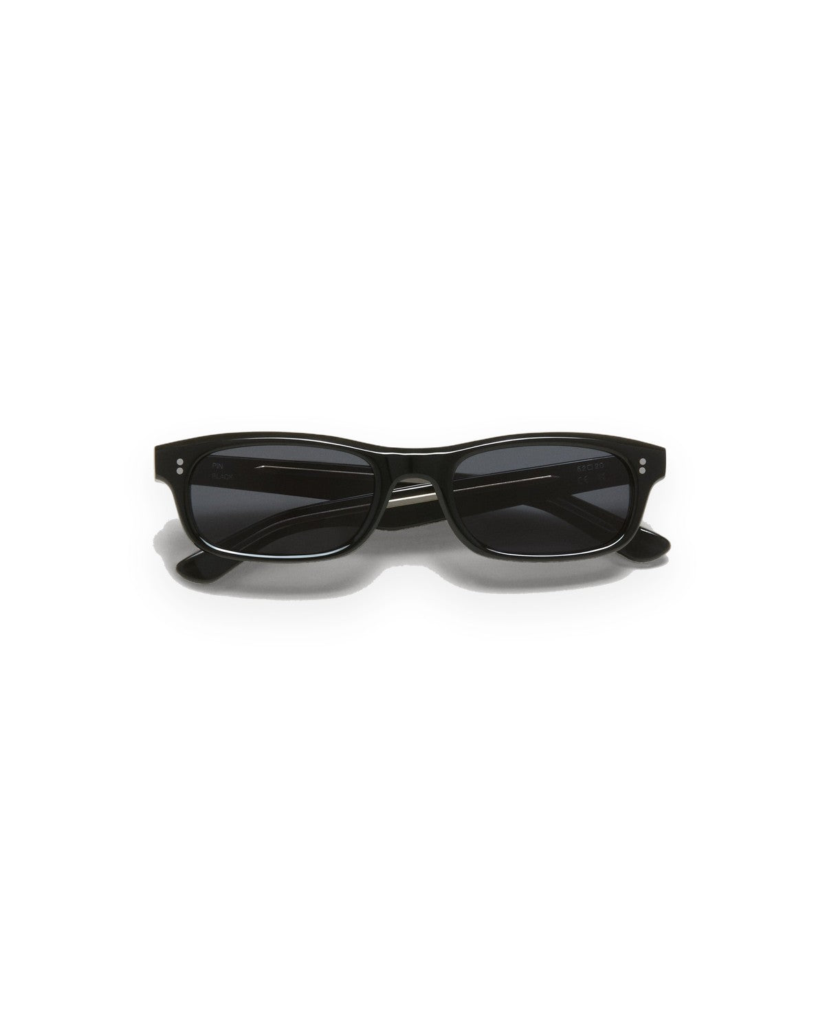 Front view of CHIMI Pin Black Clear sunglasses.