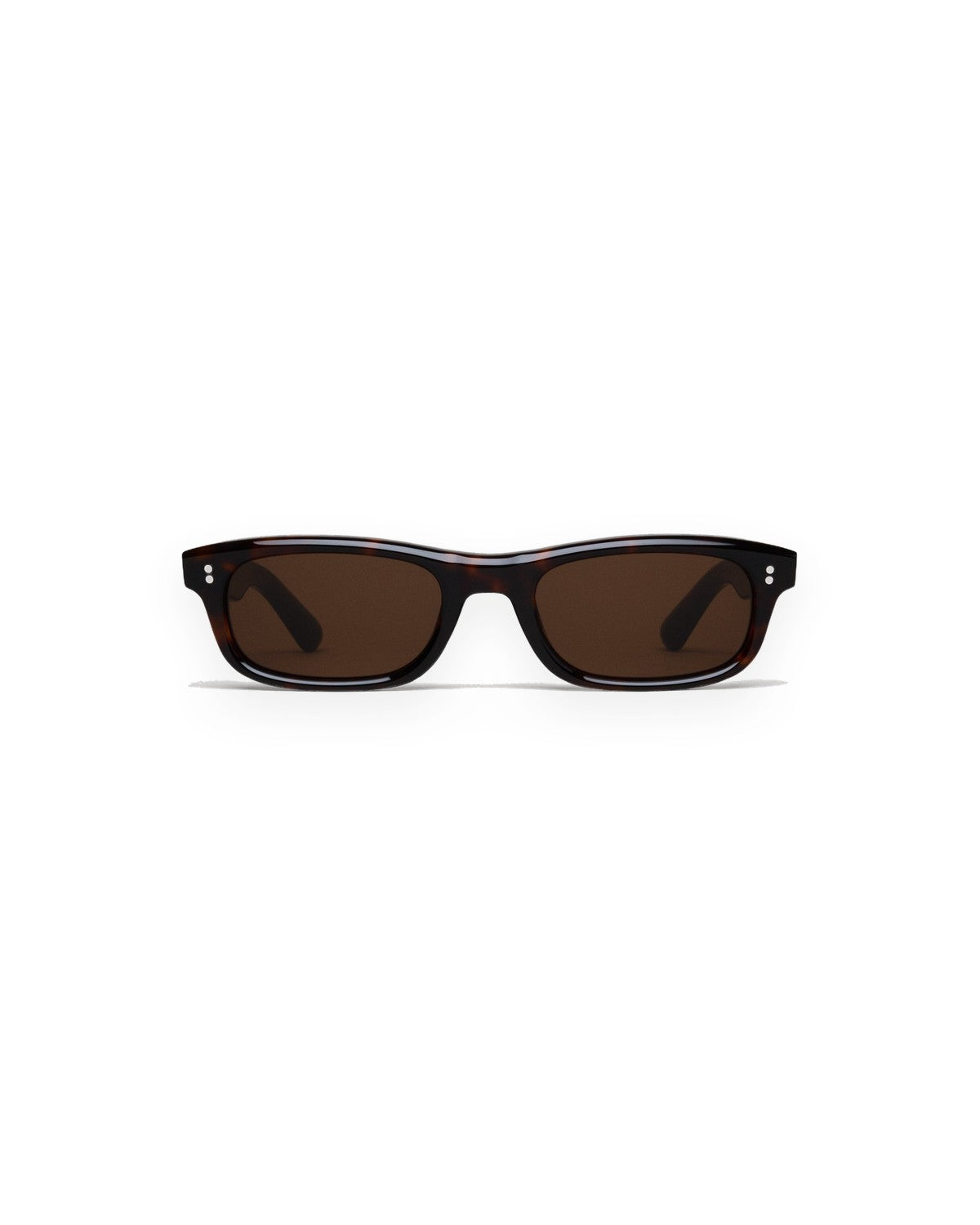 Front view showing the frame shape of CHIMI Pin Tortoise sunglasses.