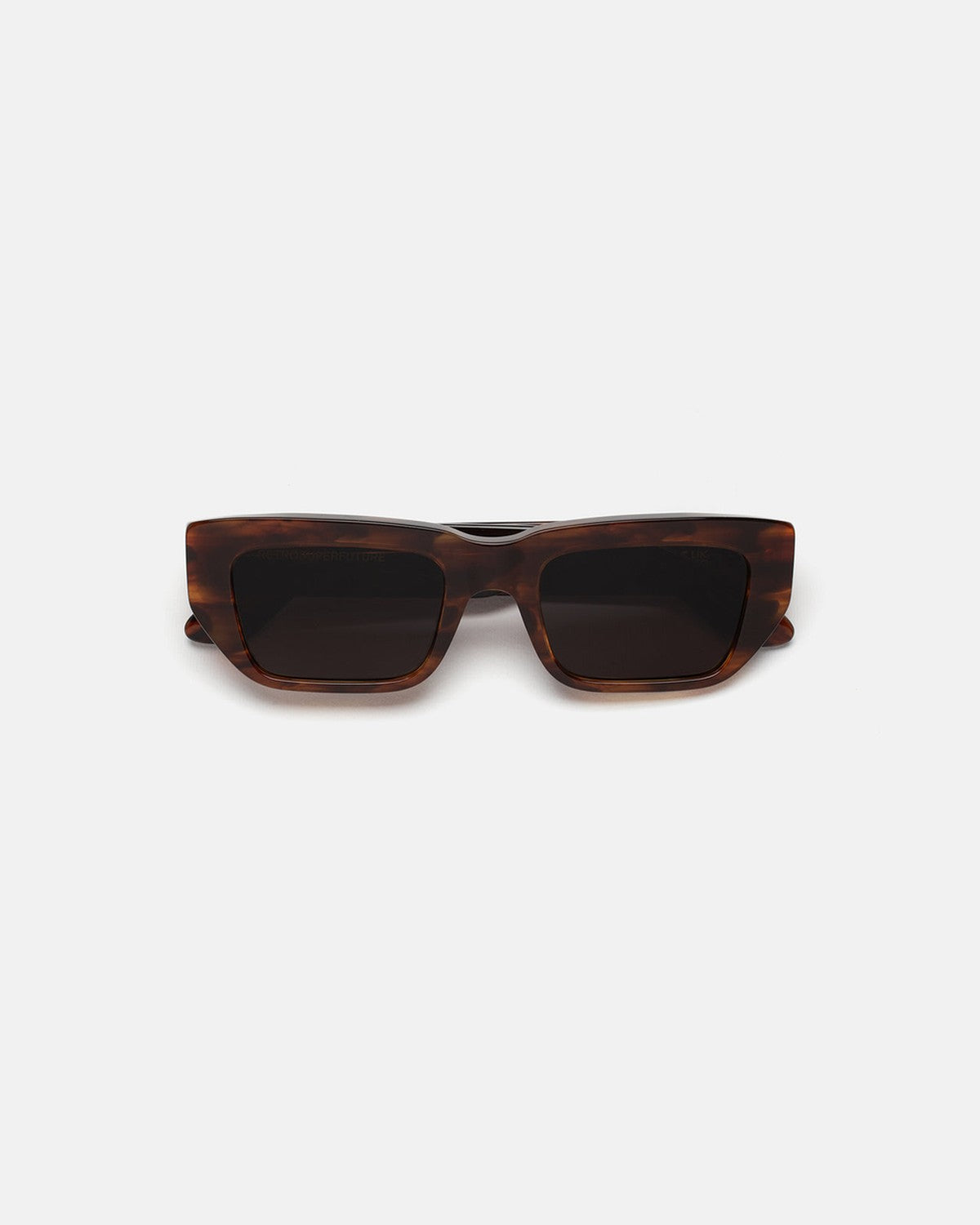 Front view of RETROSUPERFUTURE Ra Havana Striata sunglasses.