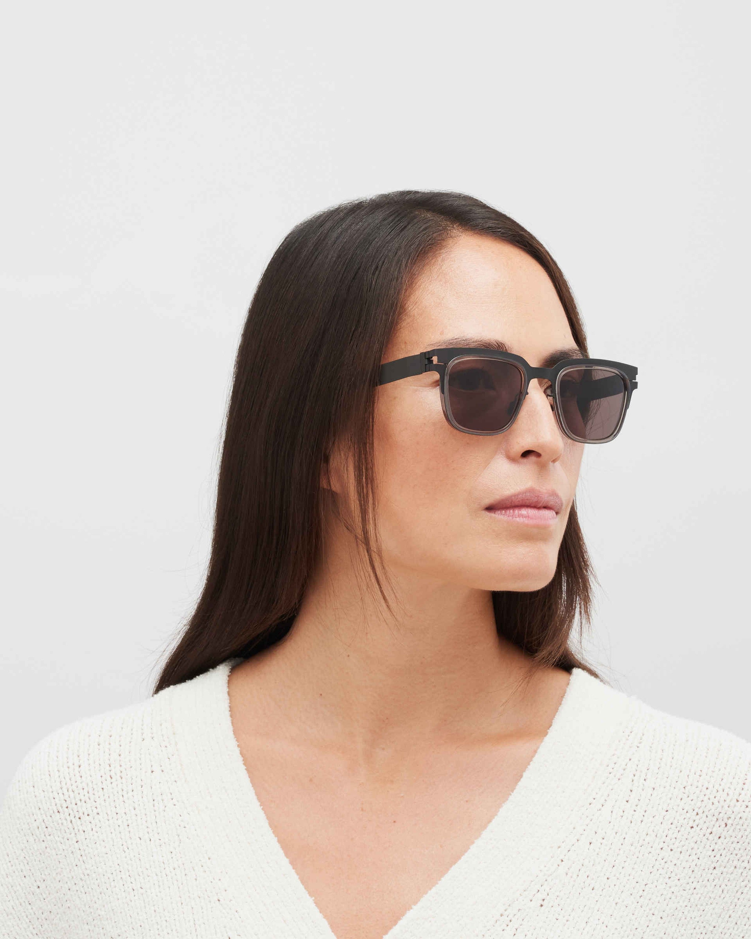 MYKITA RAYMOND A77 BLACK/CLEAR ASH Black/Clear Ash / Brown Solid