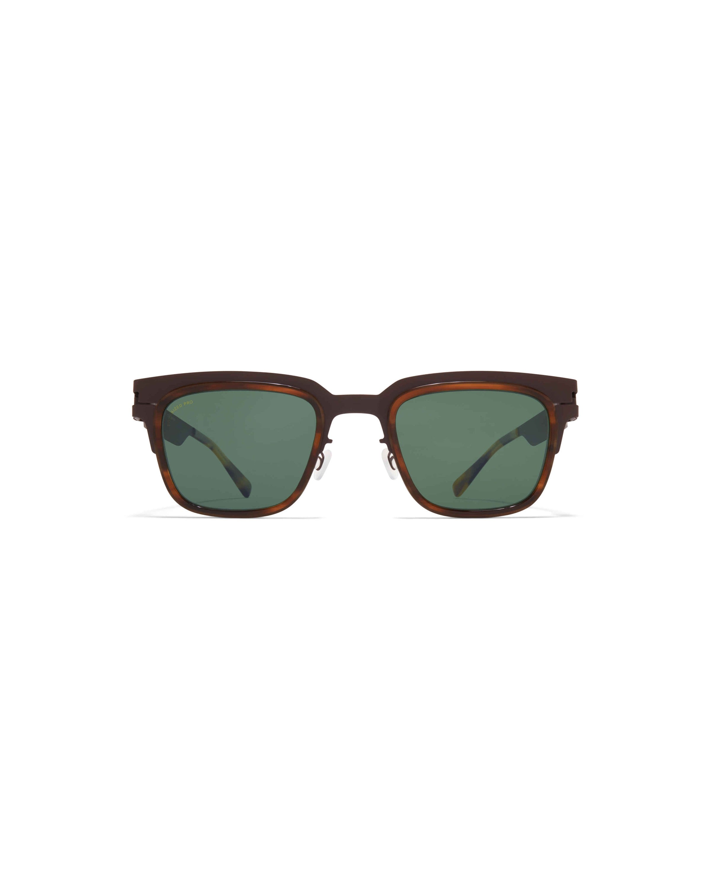 MYKITA RAYMOND A78 DARK BROWN/STRIPED BROWN Dark Brown/Striped Brown / Polarized Pro Green 15