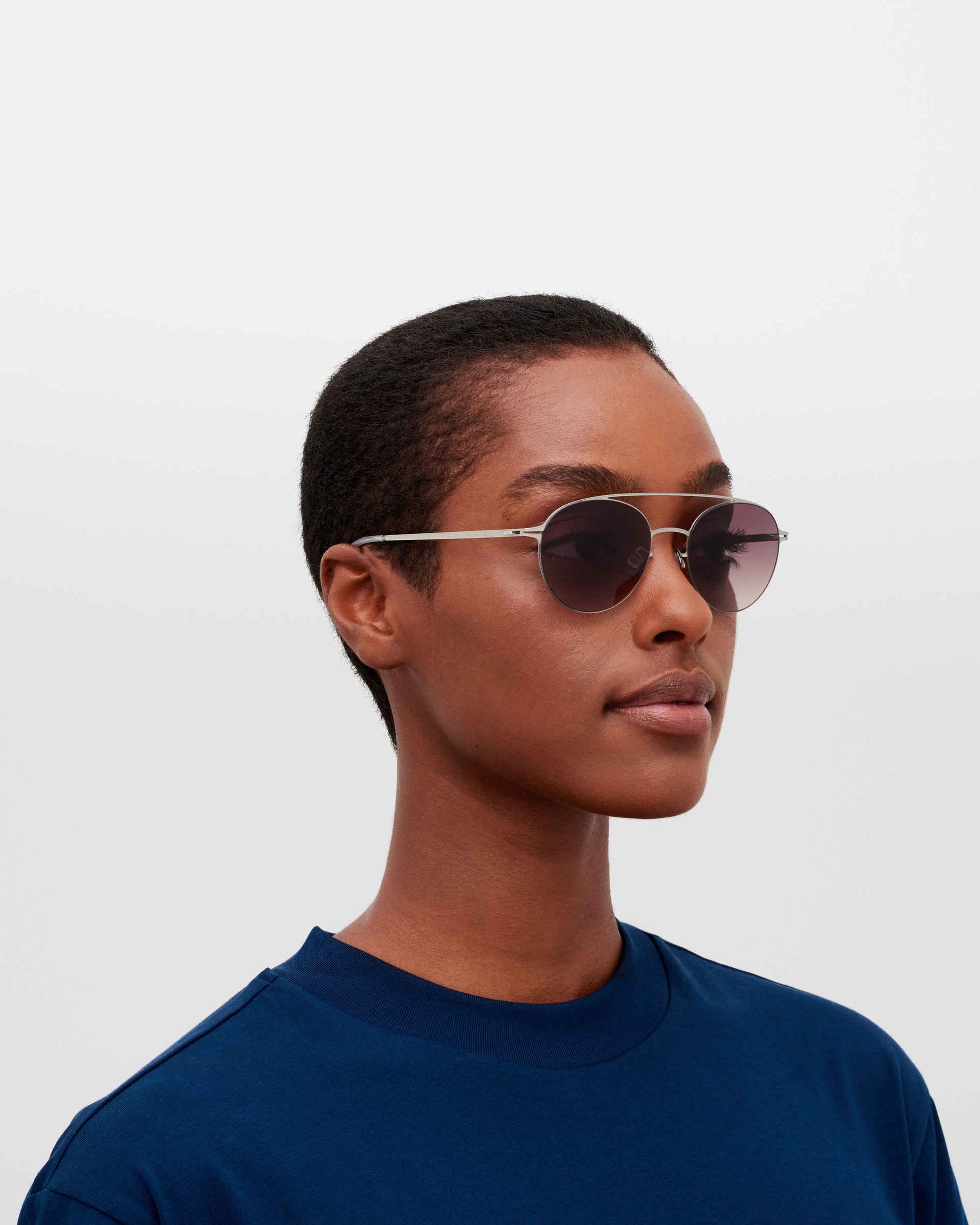 MYKITA REVA POW2 SILVER Pow2 Silver / Cedar Brown Gradient