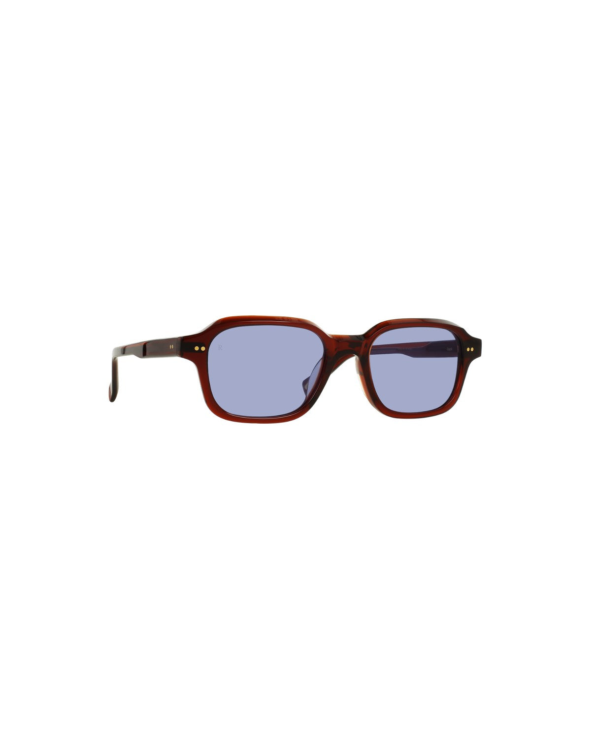 Angled view of RAEN Rhyme 51 Cask Lavender sunglasses.