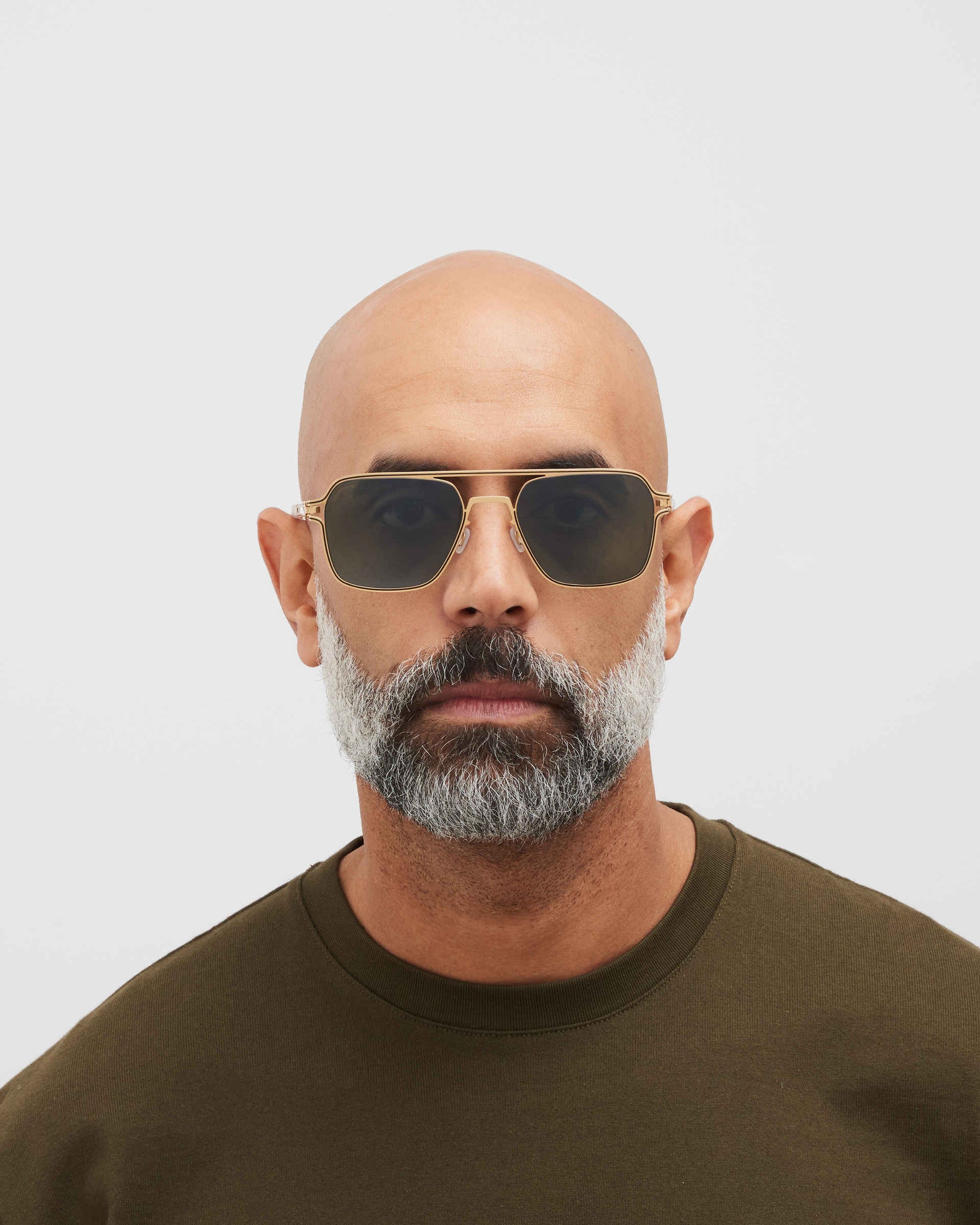 MYKITA RIKU GOLD/BLACK Gold/Black / Polarized Pro Green 15