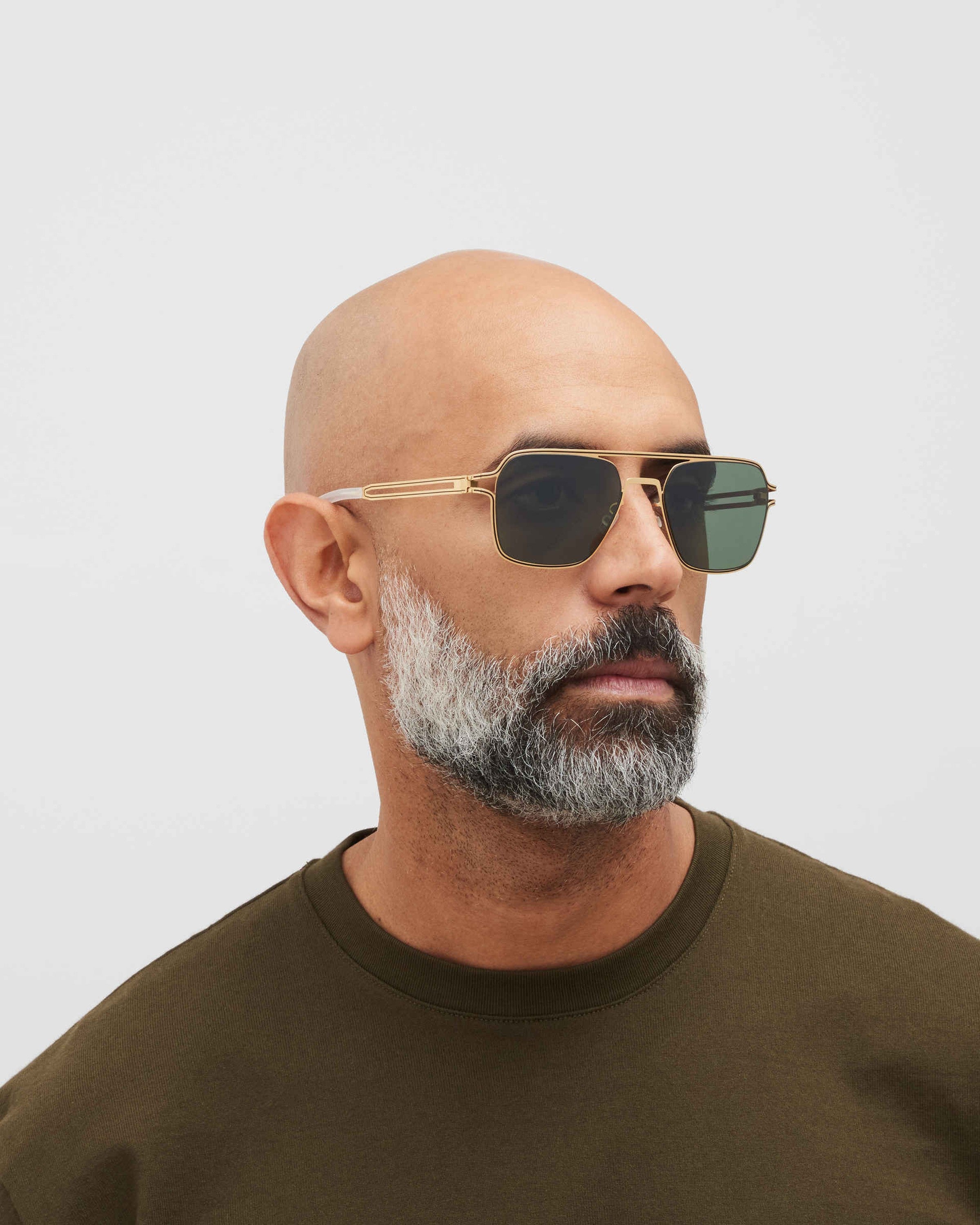MYKITA RIKU GOLD/BLACK Gold/Black / Polarized Pro Green 15