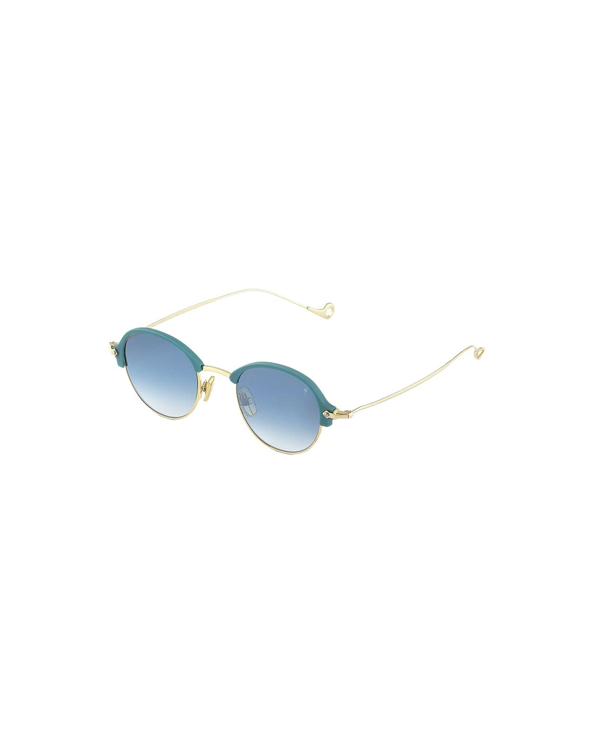 Angled view of EYEPETIZER ROBERT C.P-4-26F sunglasses showing the temple and decorative hinge detail.