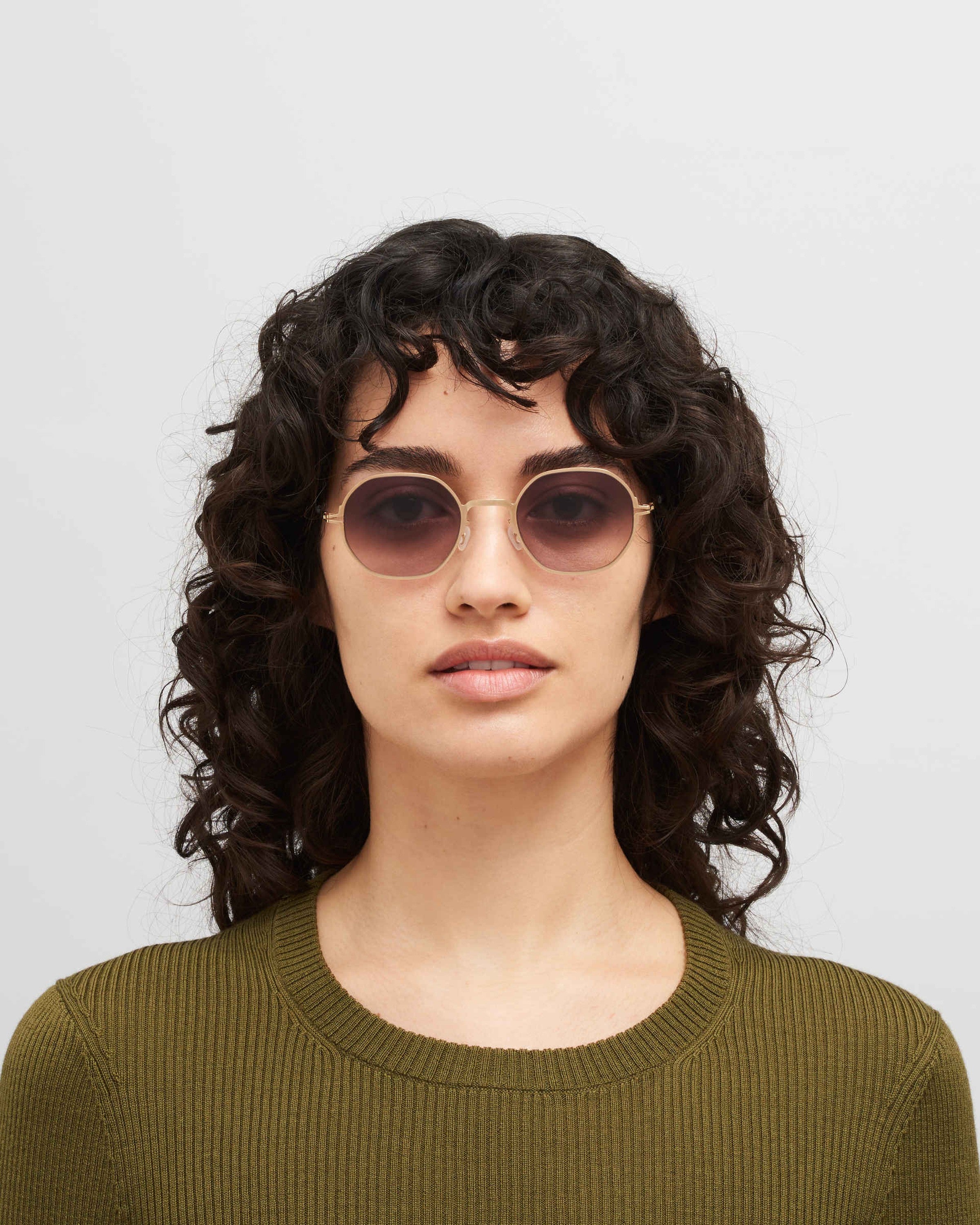 MYKITA SANTANA CHAMPAGNE GOLD Champagne Gold / Cedar Brown Gradient