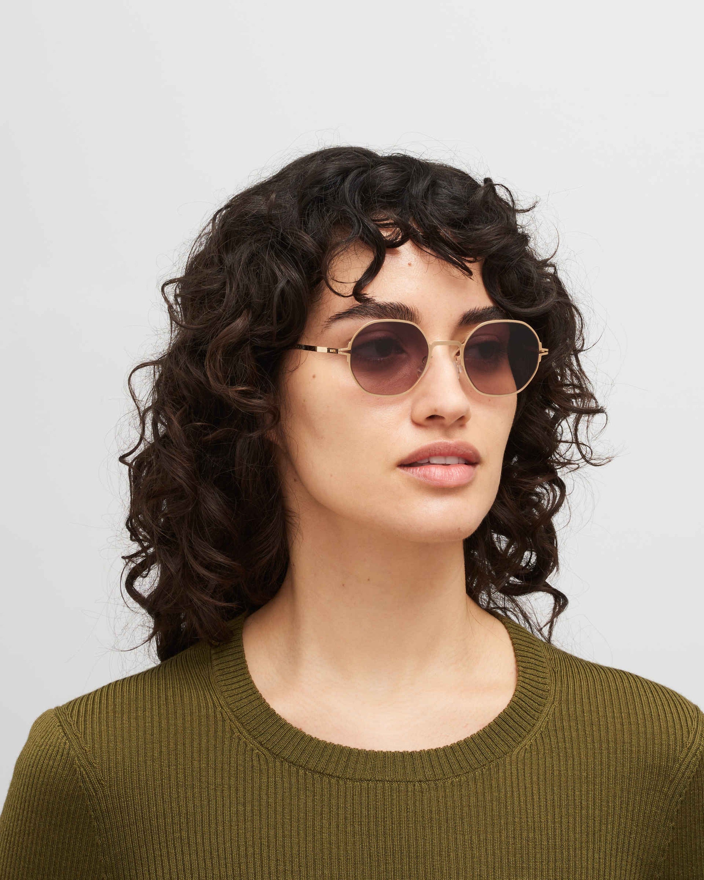 MYKITA SANTANA CHAMPAGNE GOLD Champagne Gold / Cedar Brown Gradient