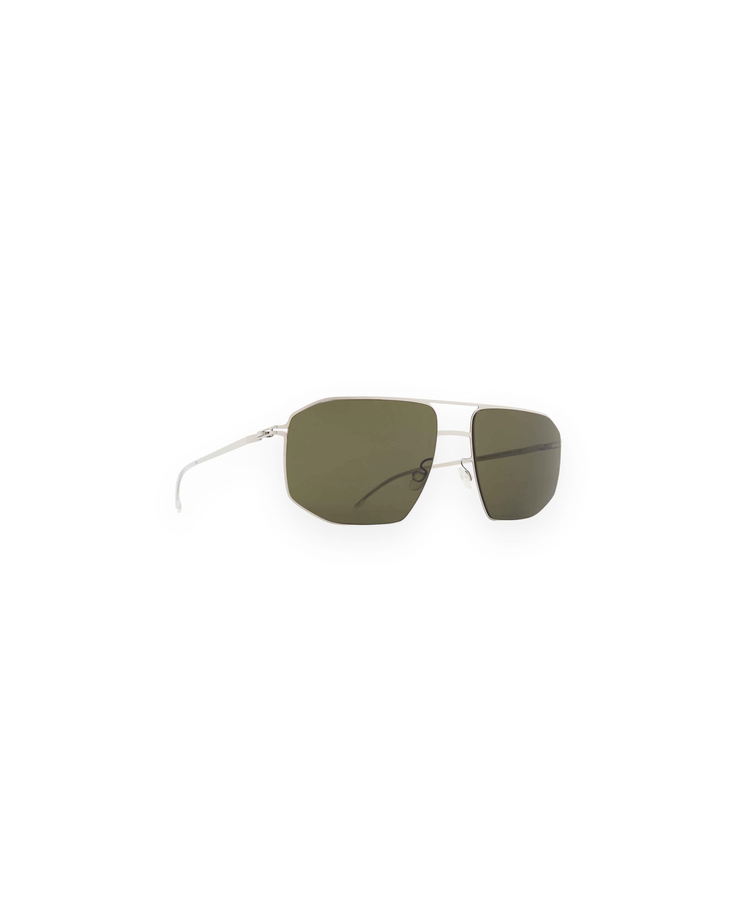 MYKITA SANTERI SHINY SILVER Shiny Silver / Rawgreen Solid