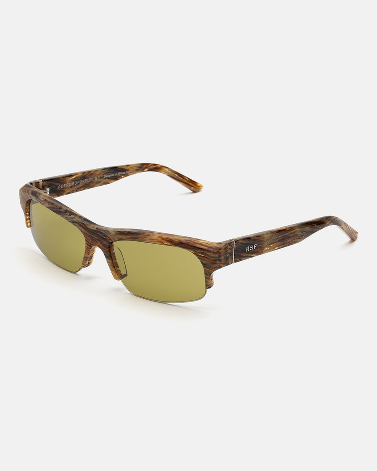 Angle view of RETROSUPERFUTURE Scatto Graffiato sunglasses.