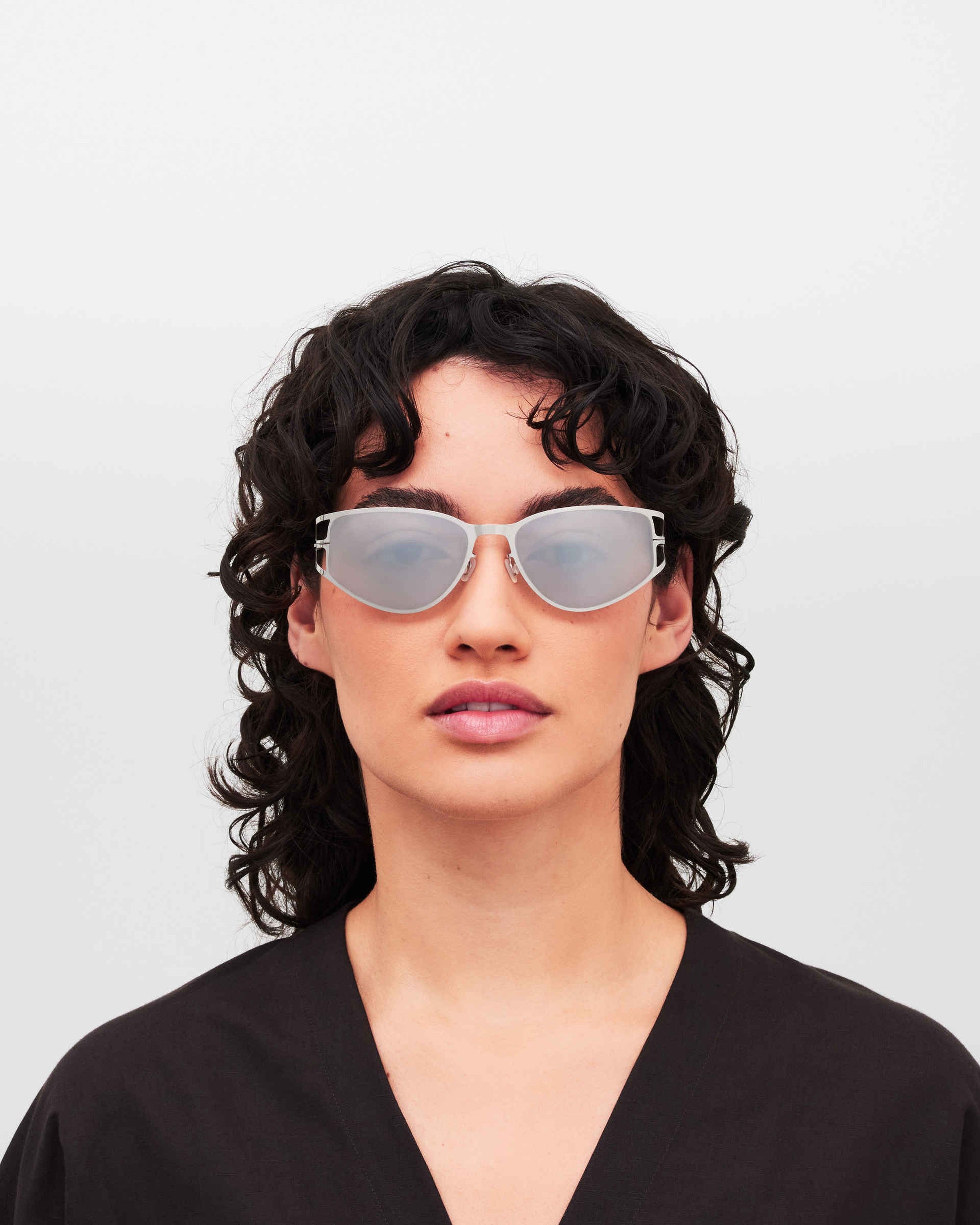 MYKITA SIERRA SHINY SILVER Shiny Silver / Warmgrey Flash