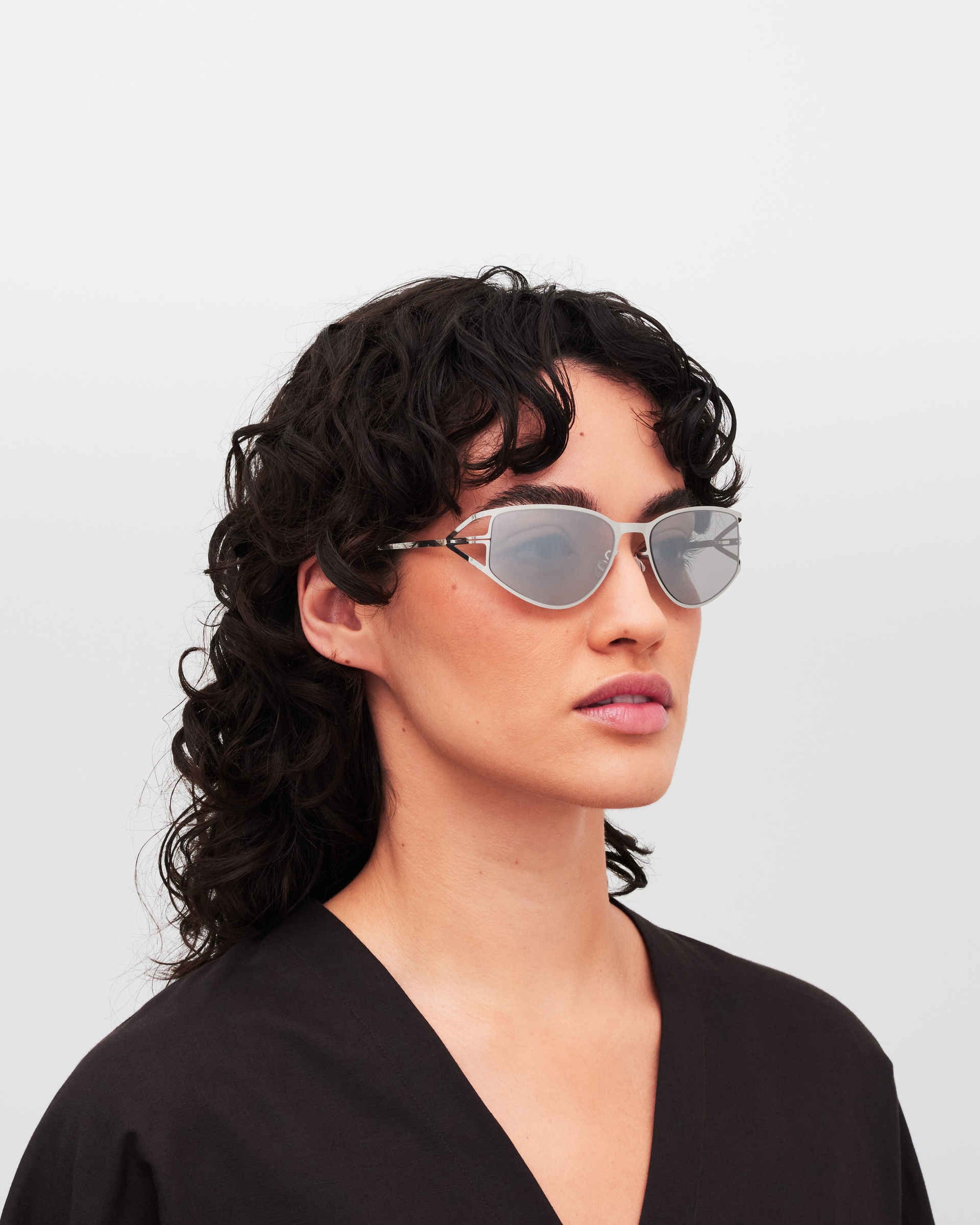 MYKITA SIERRA SHINY SILVER Shiny Silver / Warmgrey Flash