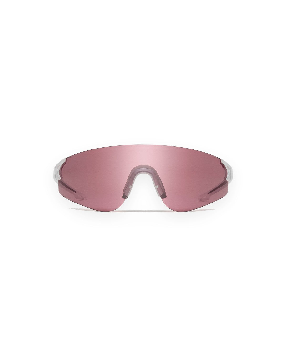 Front view of CHIMI Sierra Frosted Clear sunglasses.