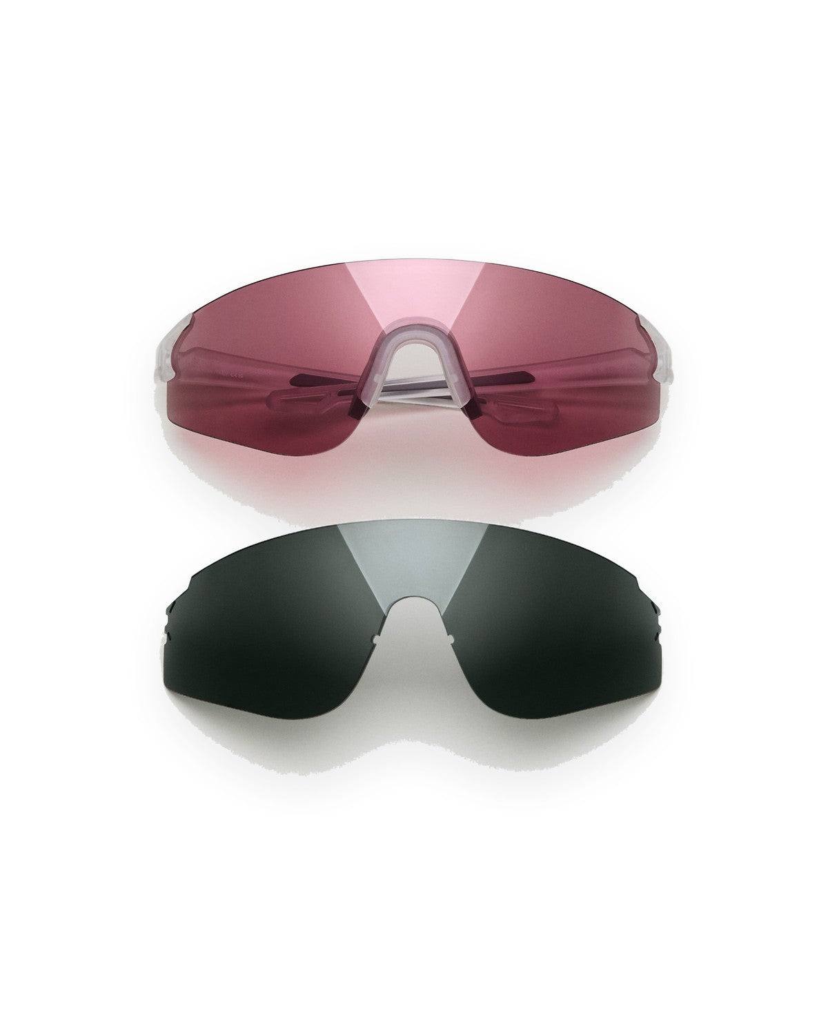 CHIMI Sierra Frosted Clear sunglasses shown with interchangeable lens.
