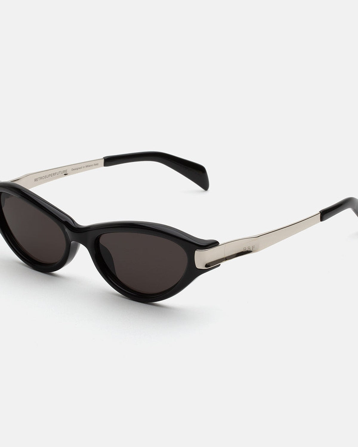 Retrosuperfuture Solazu Black & Silver Black & Silver / Black