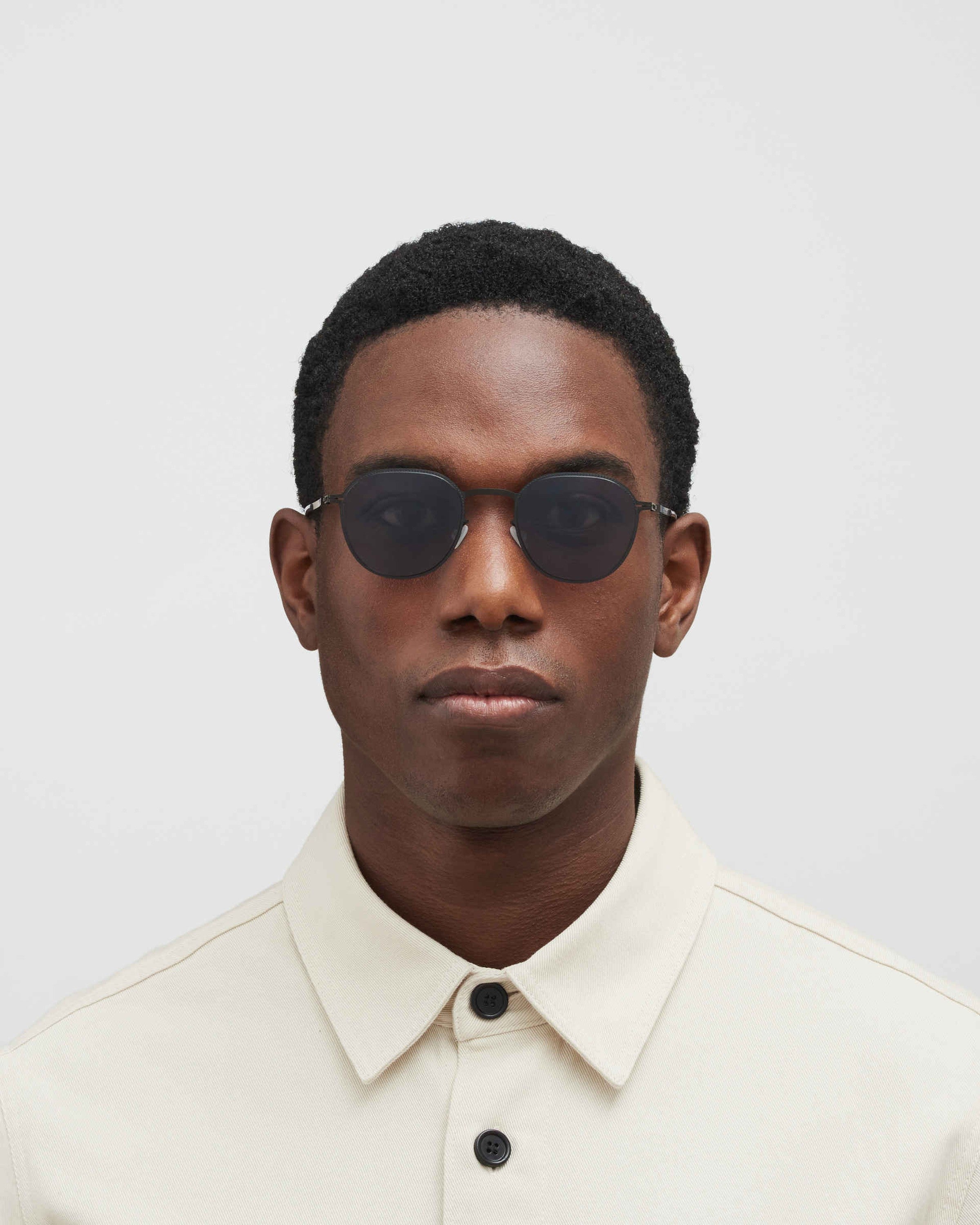 MYKITA TALVI BLACK Black / Polarised Pro Hi-Con Grey