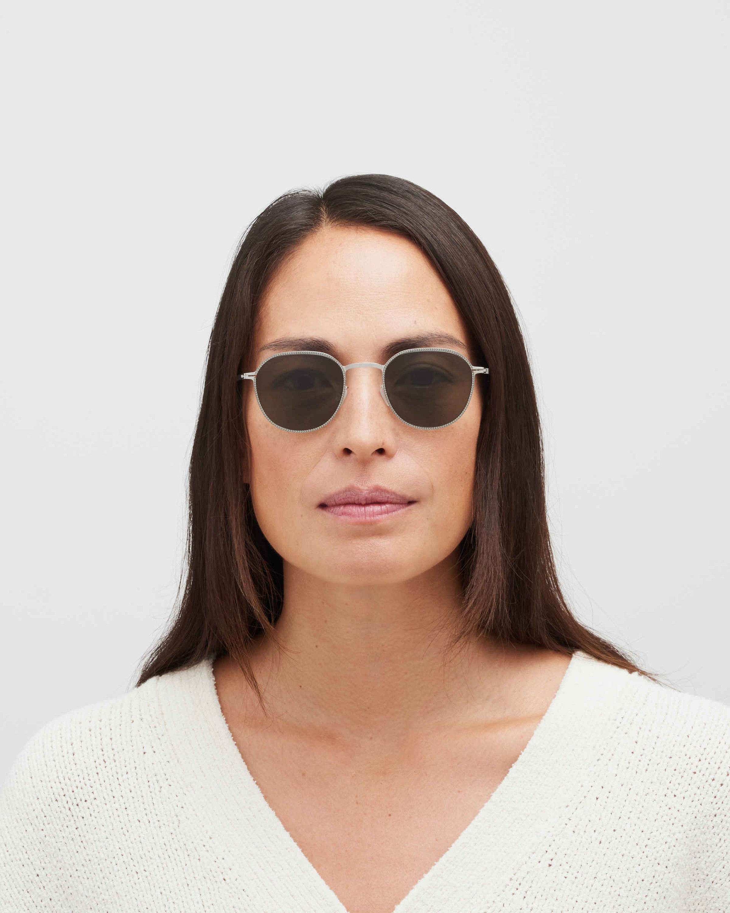 MYKITA TALVI SILVER/BLACK Silver/Black / Raw Green Solid
