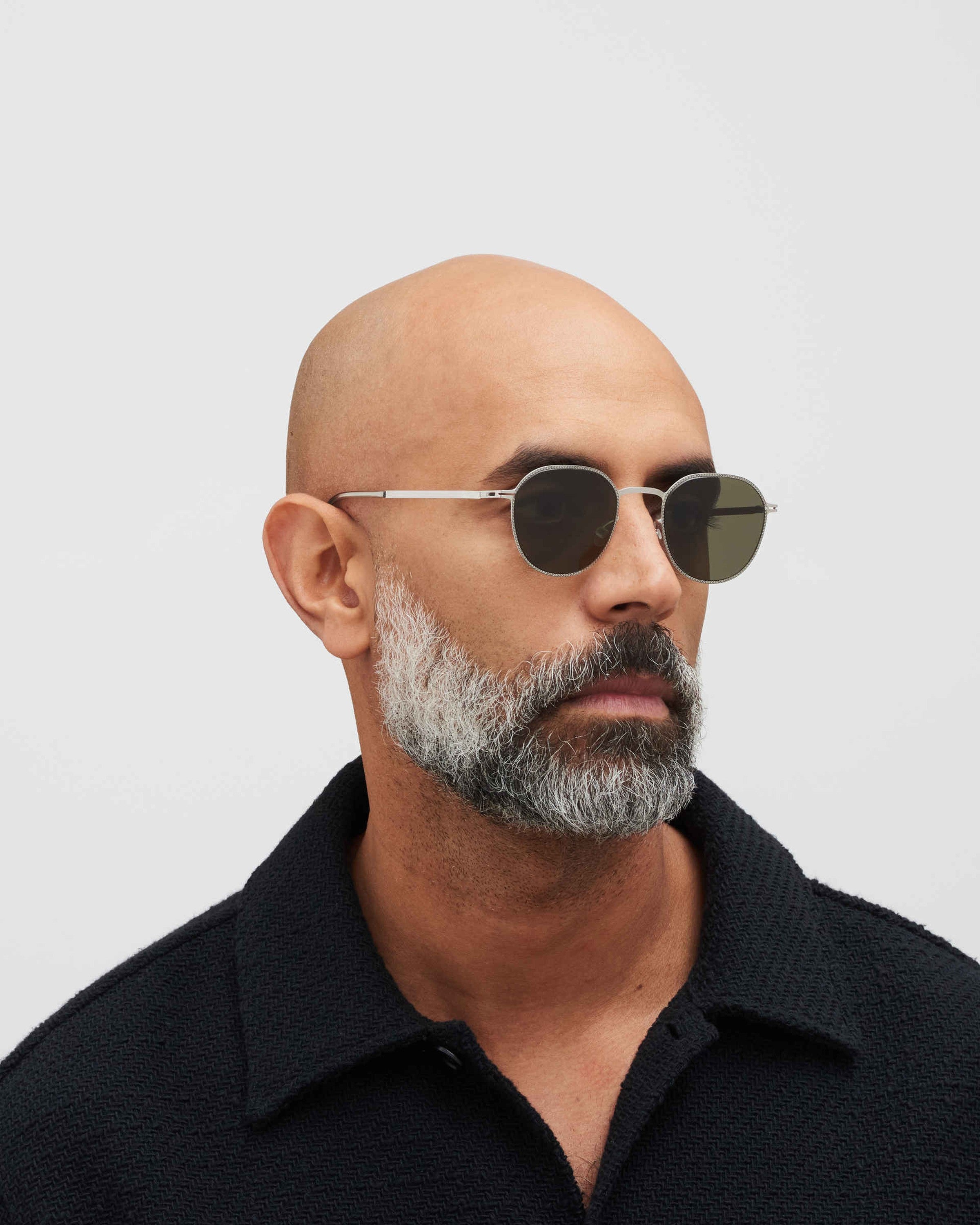 MYKITA TALVI SILVER/BLACK Silver/Black / Raw Green Solid