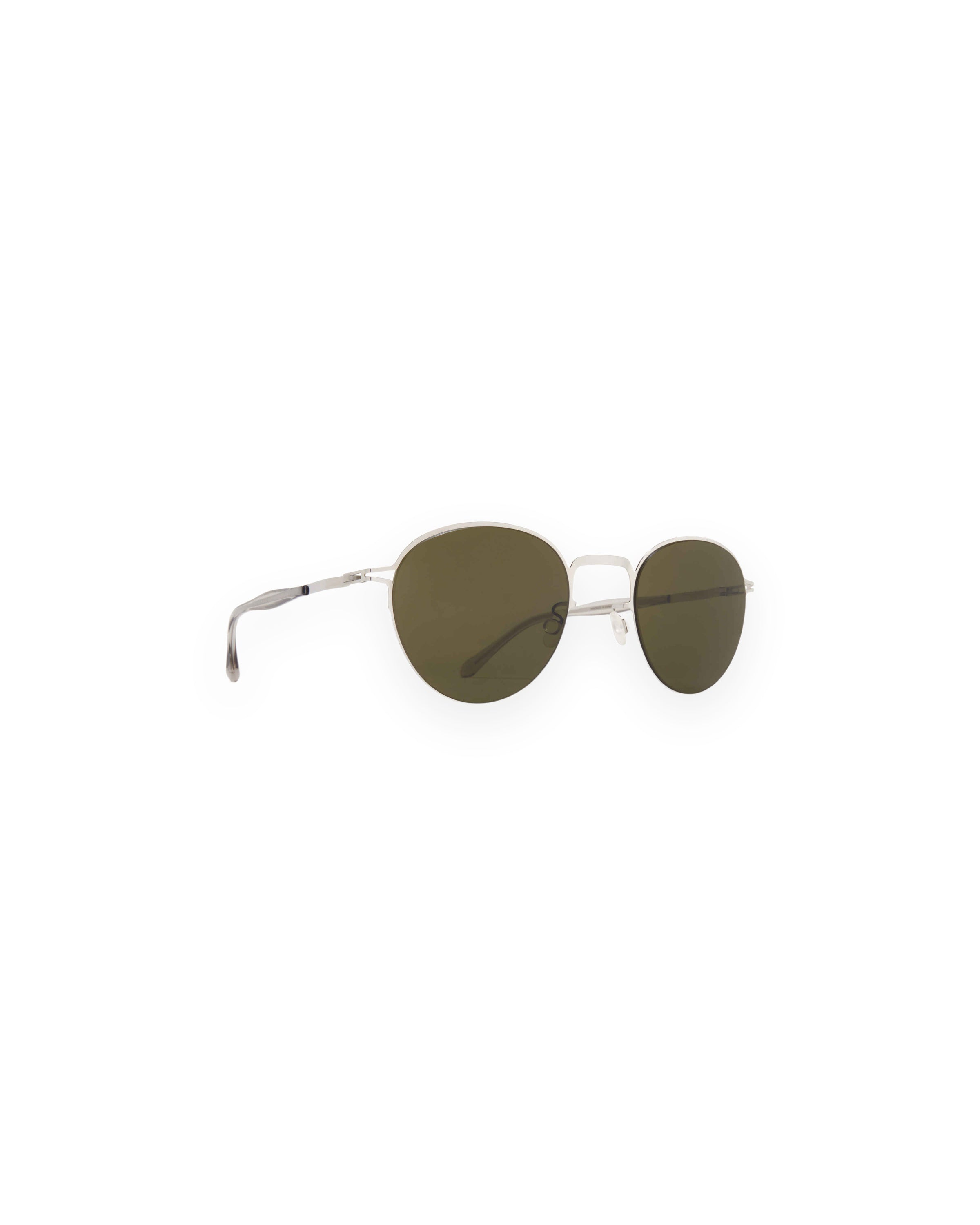 MYKITA TATE SHINY SILVER Shiny Silver / Raw Green Solid
