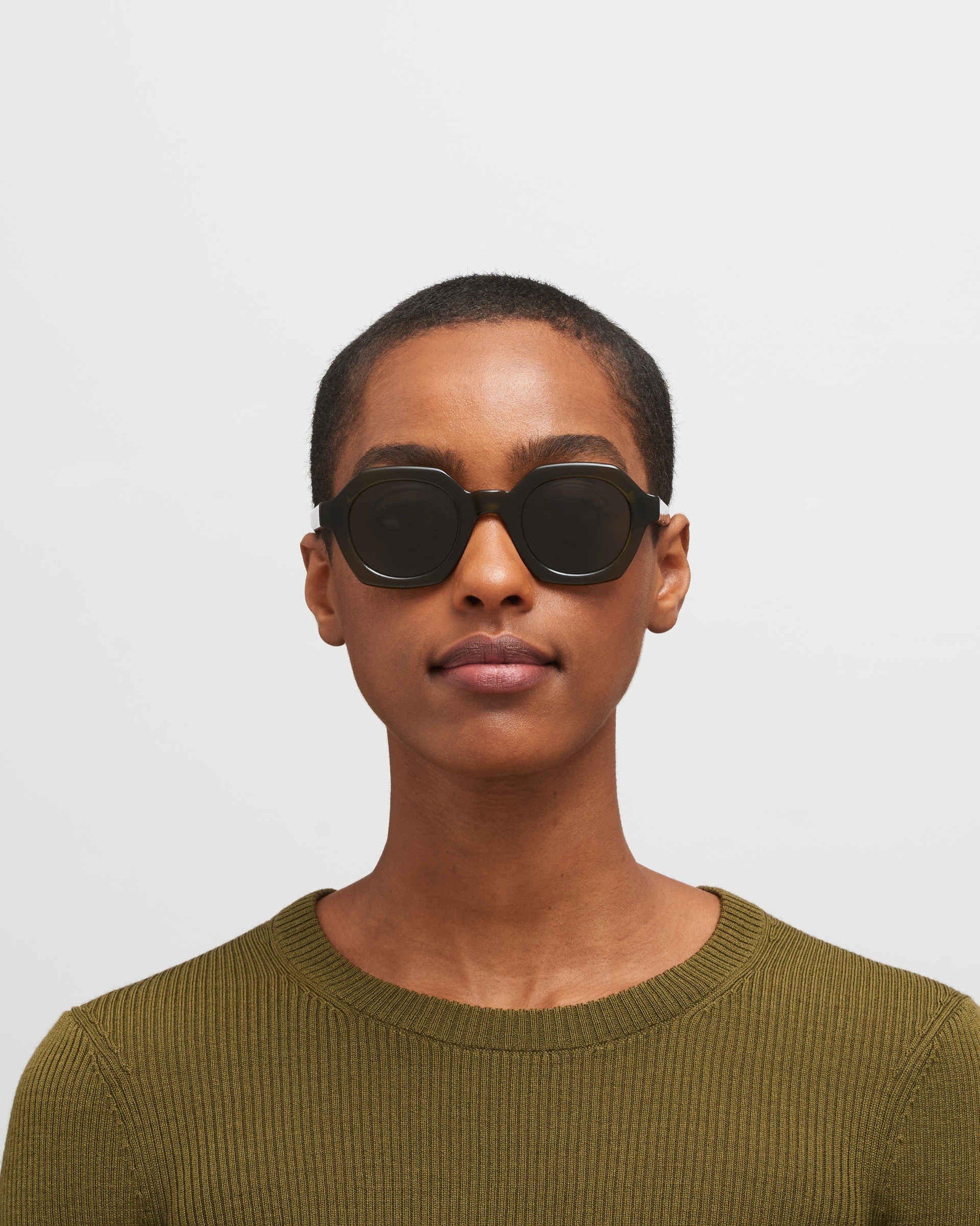 MYKITA TESHI C158 PERIDOT/SHINY SILVER Peridot/Shiny Silver / Rawgreen Solid