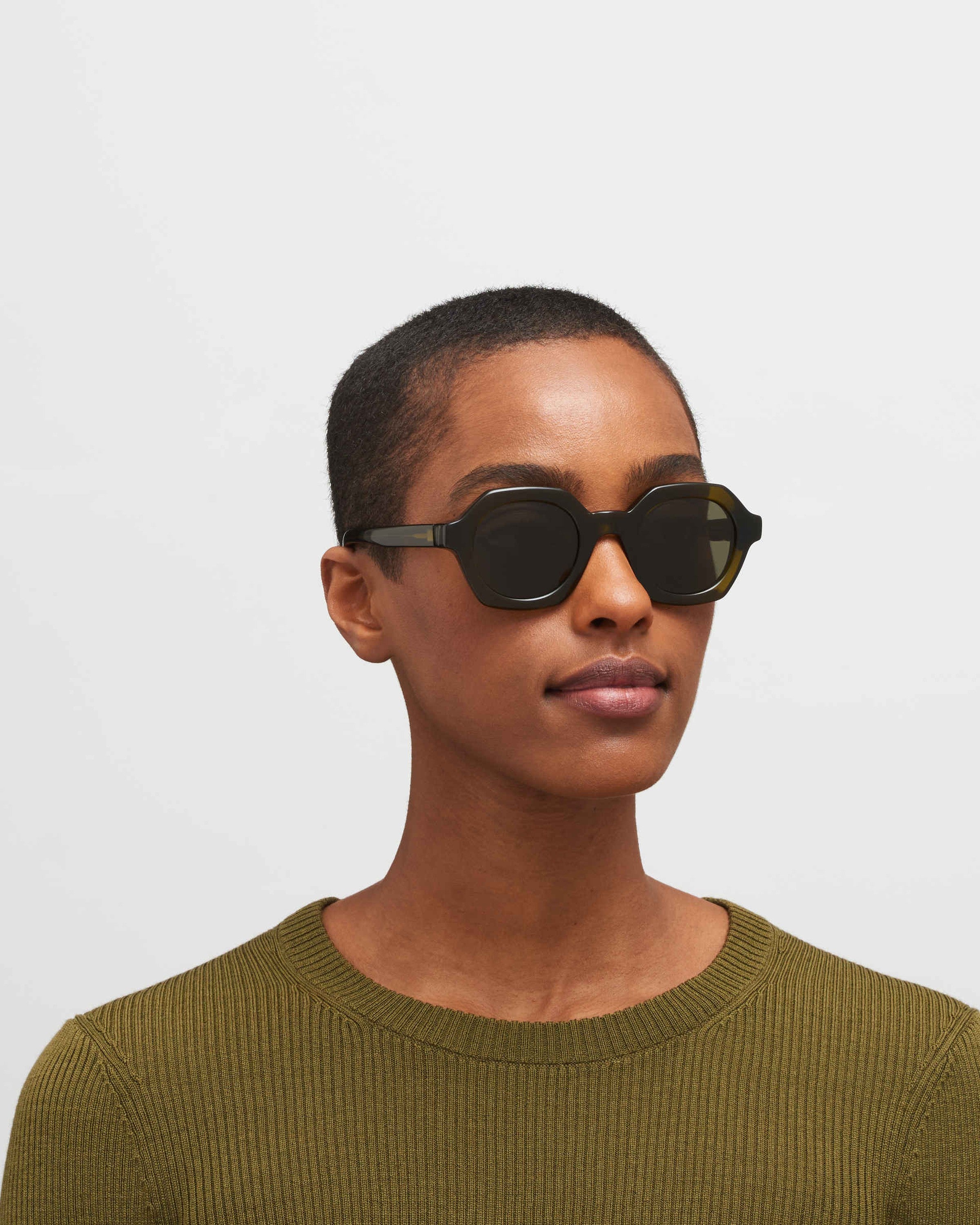 MYKITA TESHI C158 PERIDOT/SHINY SILVER Peridot/Shiny Silver / Rawgreen Solid