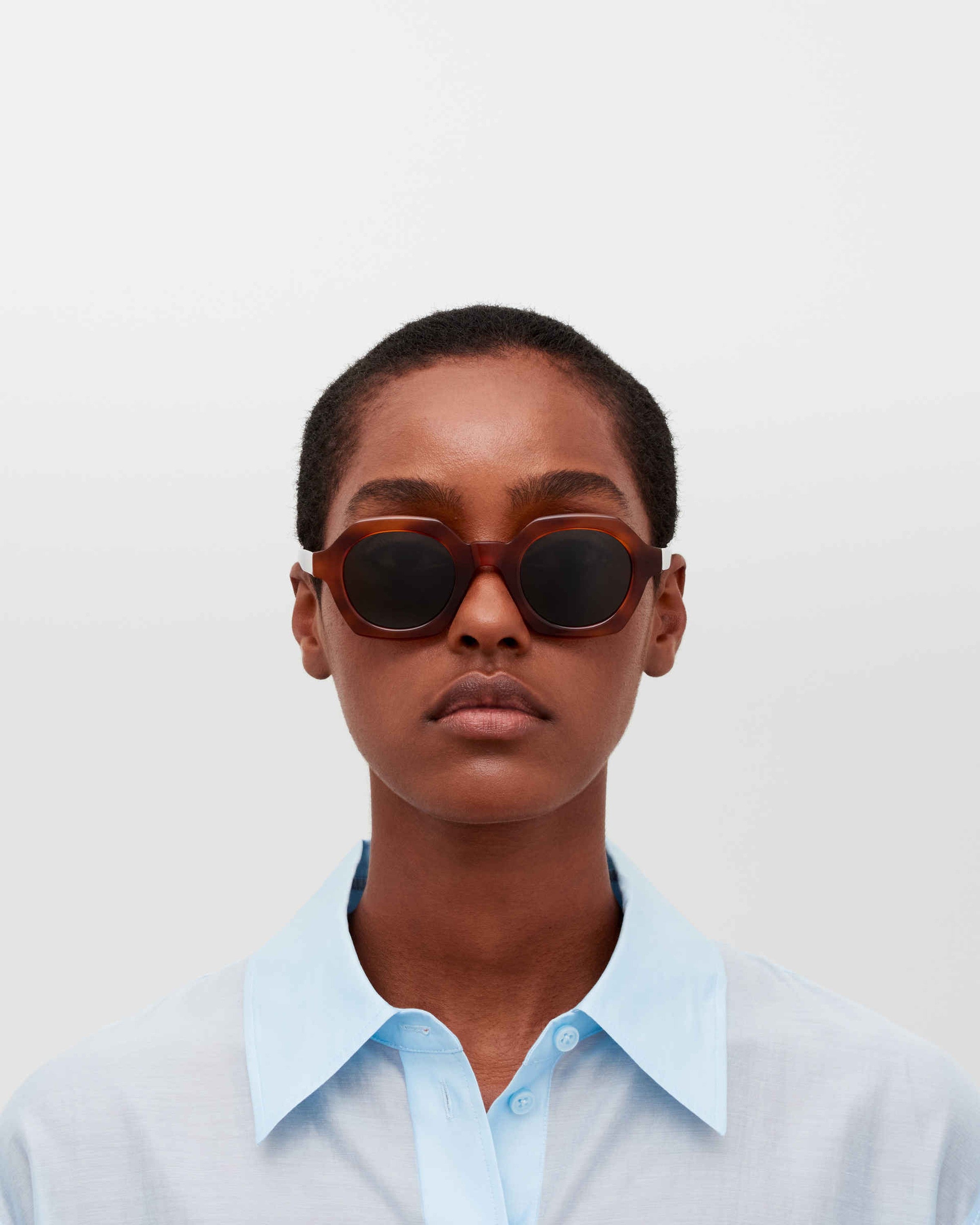 MYKITA TESHI C214 SOFT HAVANA/SHINY SILVER Soft Havana/Shiny Silver / Rawgreen Solid