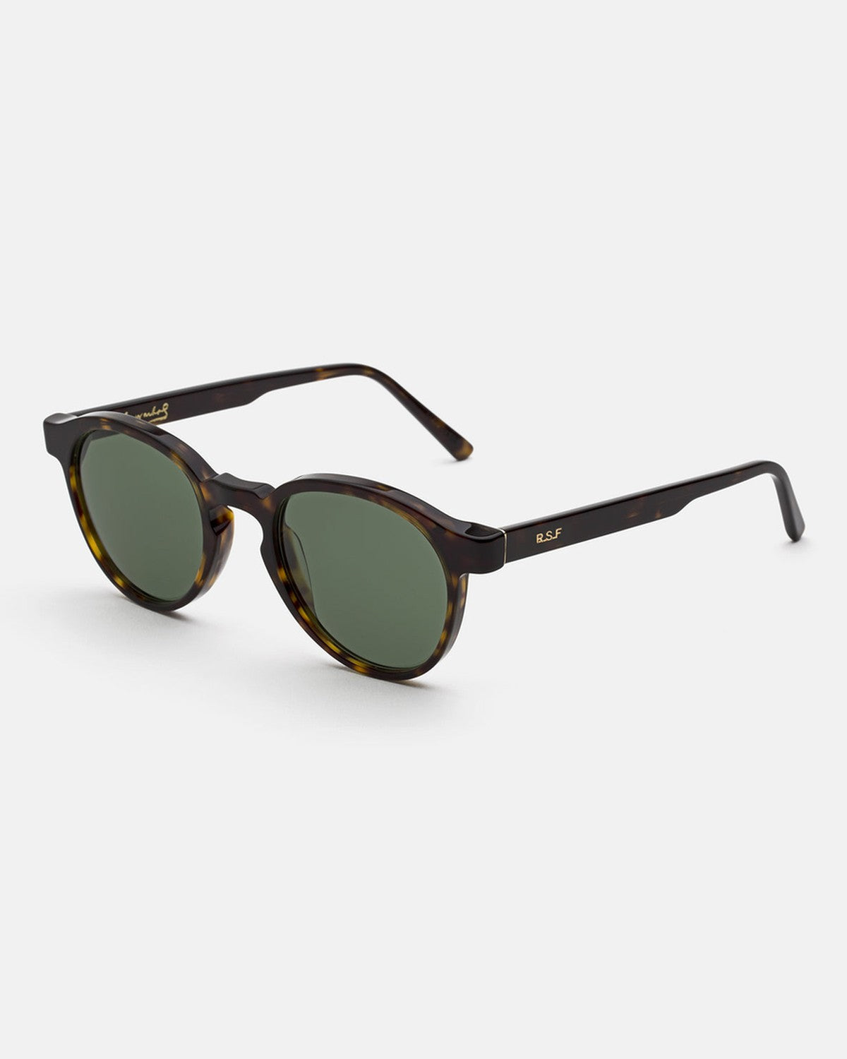 Angle view of RETROSUPERFUTURE The Warhol 3627 Green sunglasses.