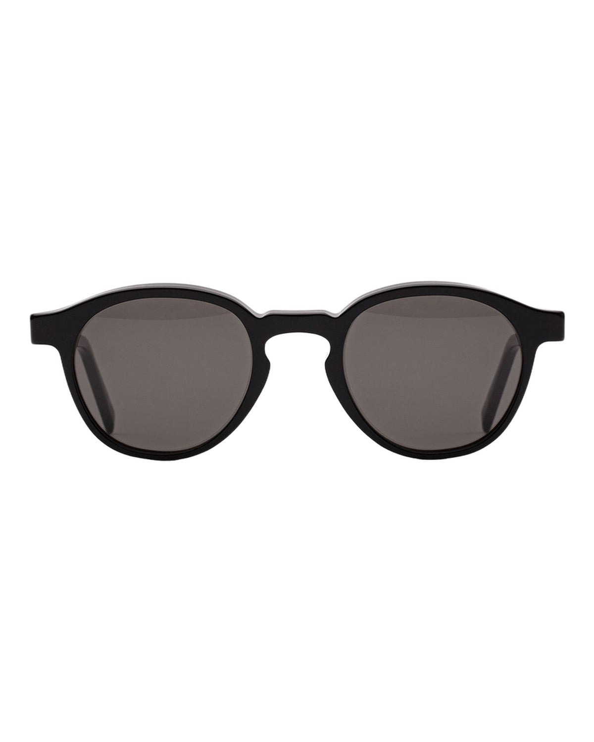 Straight-on front view of RETROSUPERFUTURE The Warhol Black sunglasses.