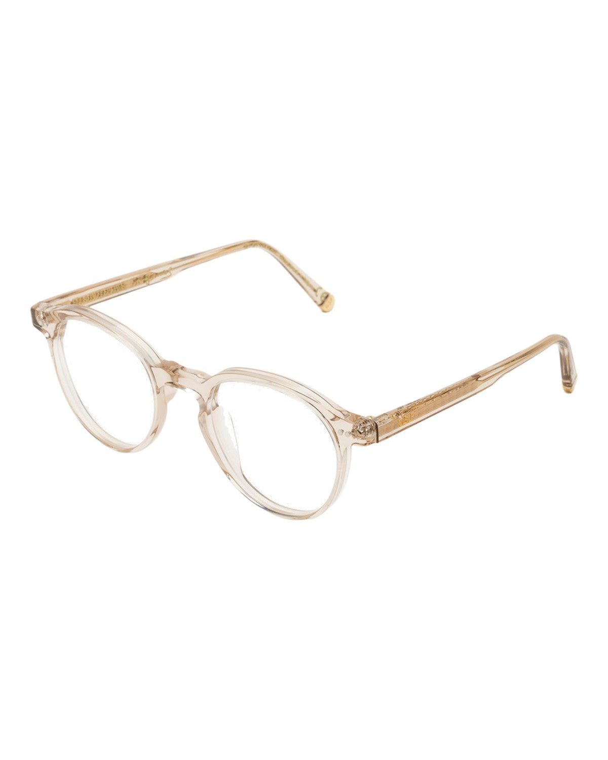 Angle view of RETROSUPERFUTURE The Warhol Resin eyeglasses.