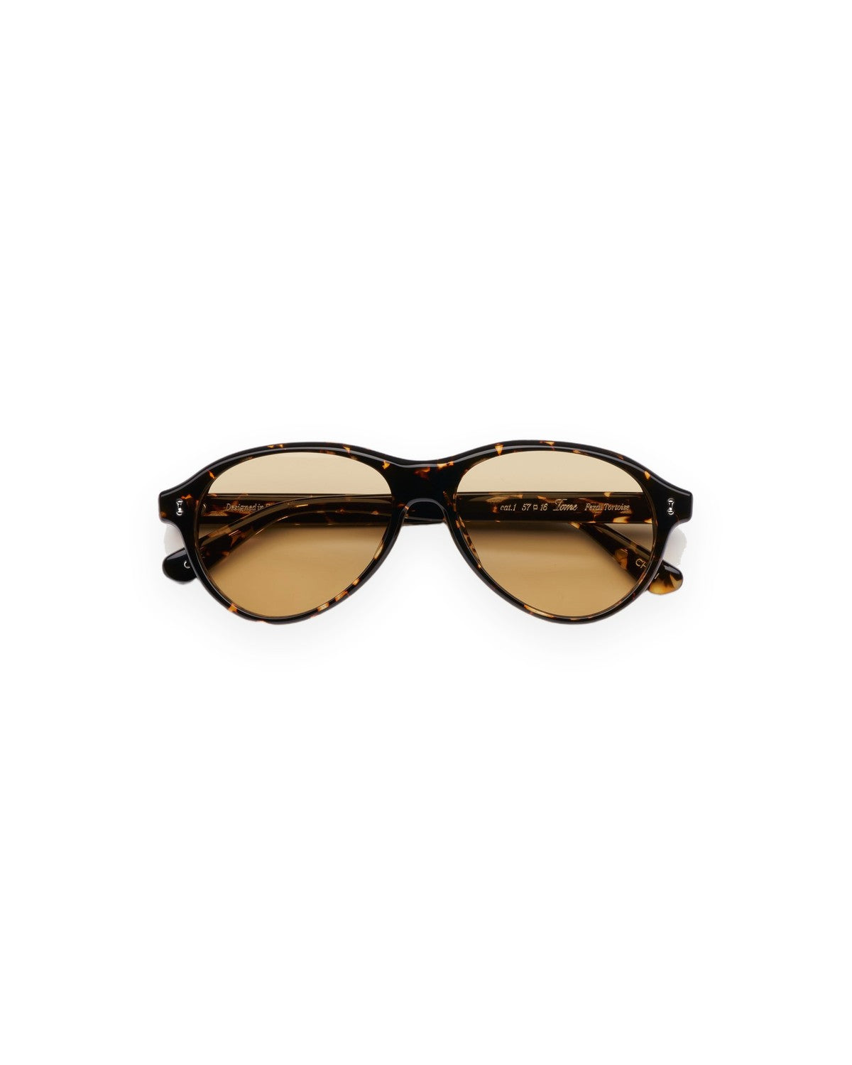 Front view of CHIMI Tome Feral Tortoise Yellow Lens sunglasses.
