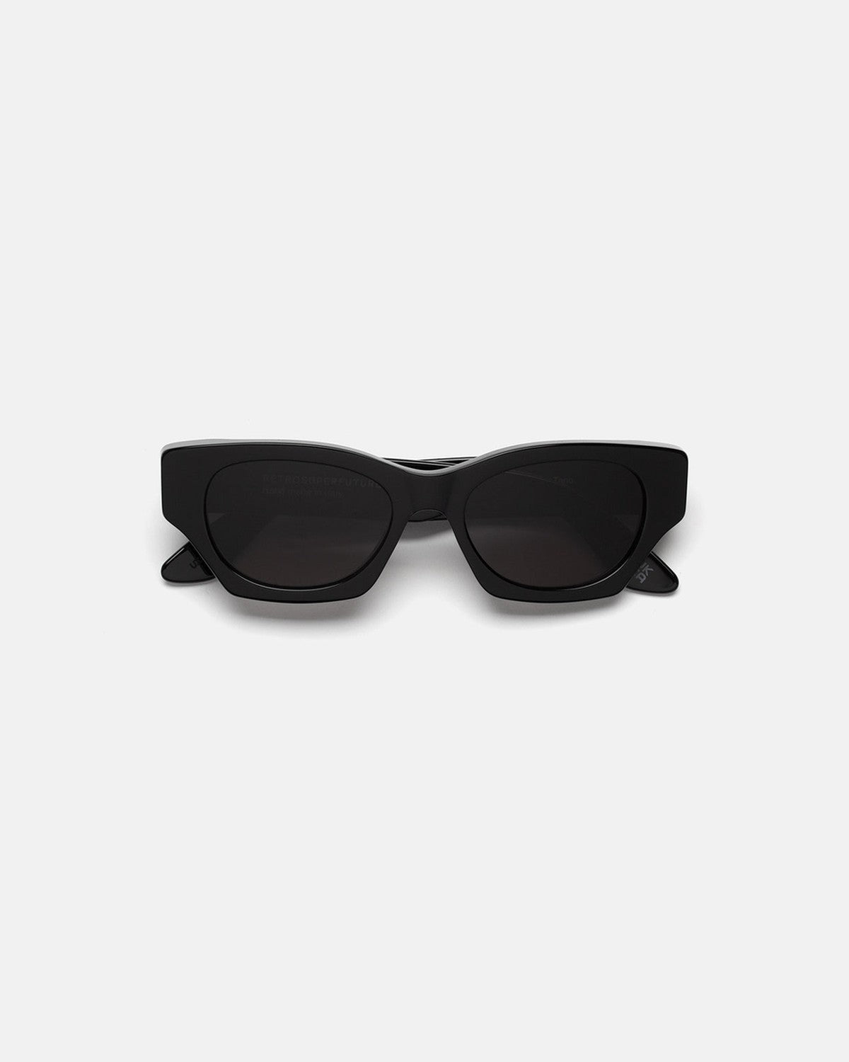 Front view of RETROSUPERFUTURE Tono Black sunglasses.