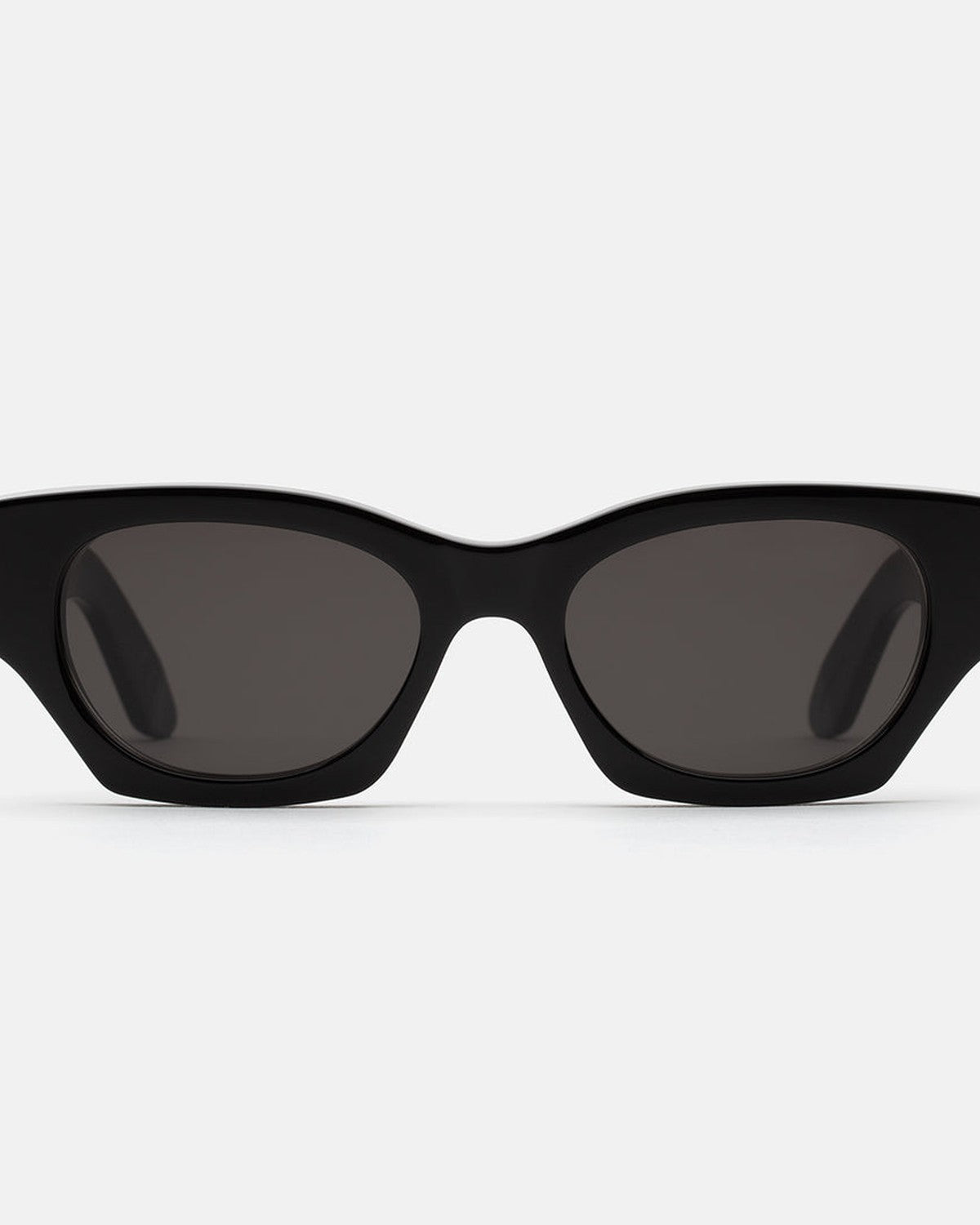 Front view of RETROSUPERFUTURE Tono Black sunglasses showing the frame shape.
