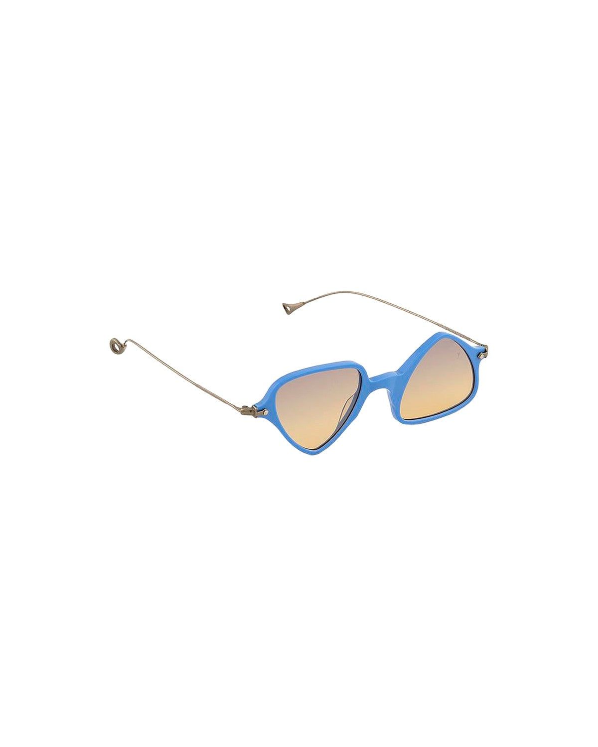 Three-quarter view of EYEPETIZER TWIGGY C.LY-3-19 sunglasses with temples extended.