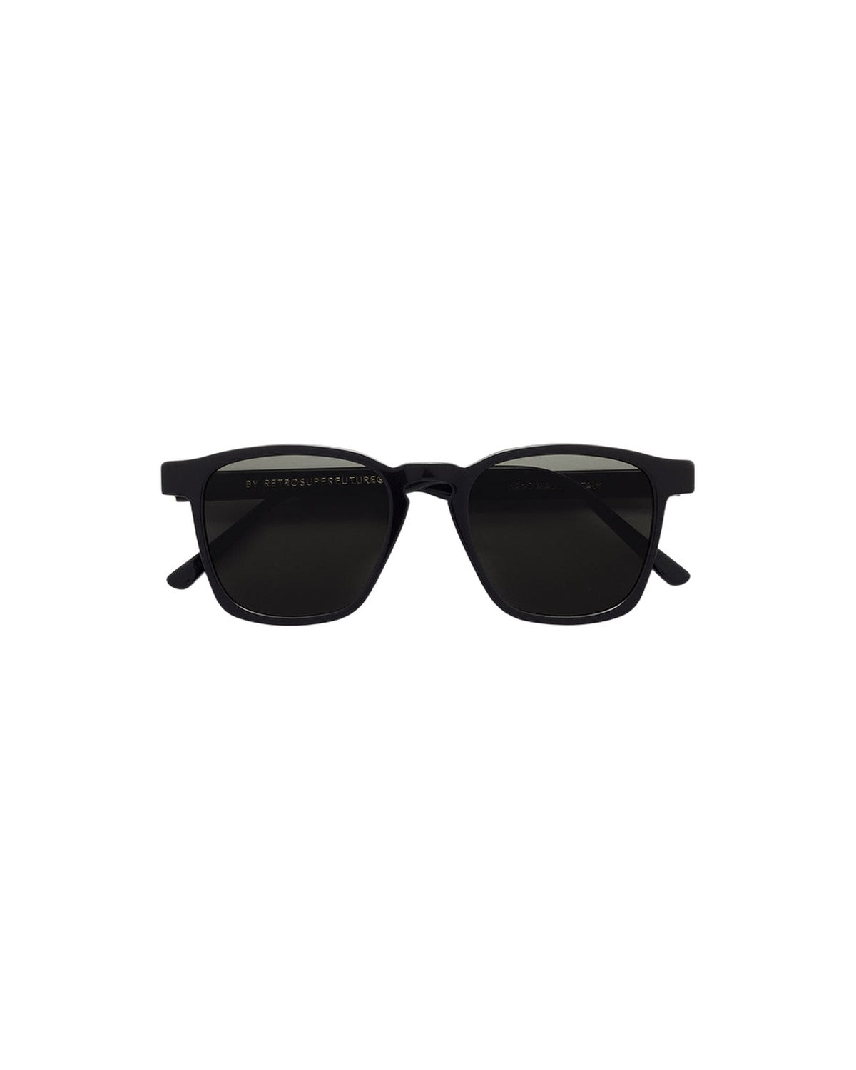 Front view of RETROSUPERFUTURE Unico Black sunglasses.