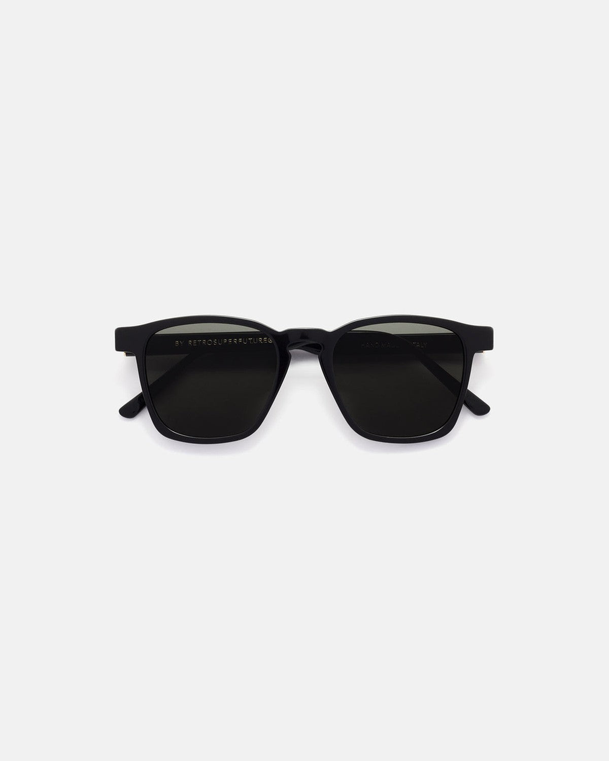 Front view of RETROSUPERFUTURE Unico Black sunglasses.