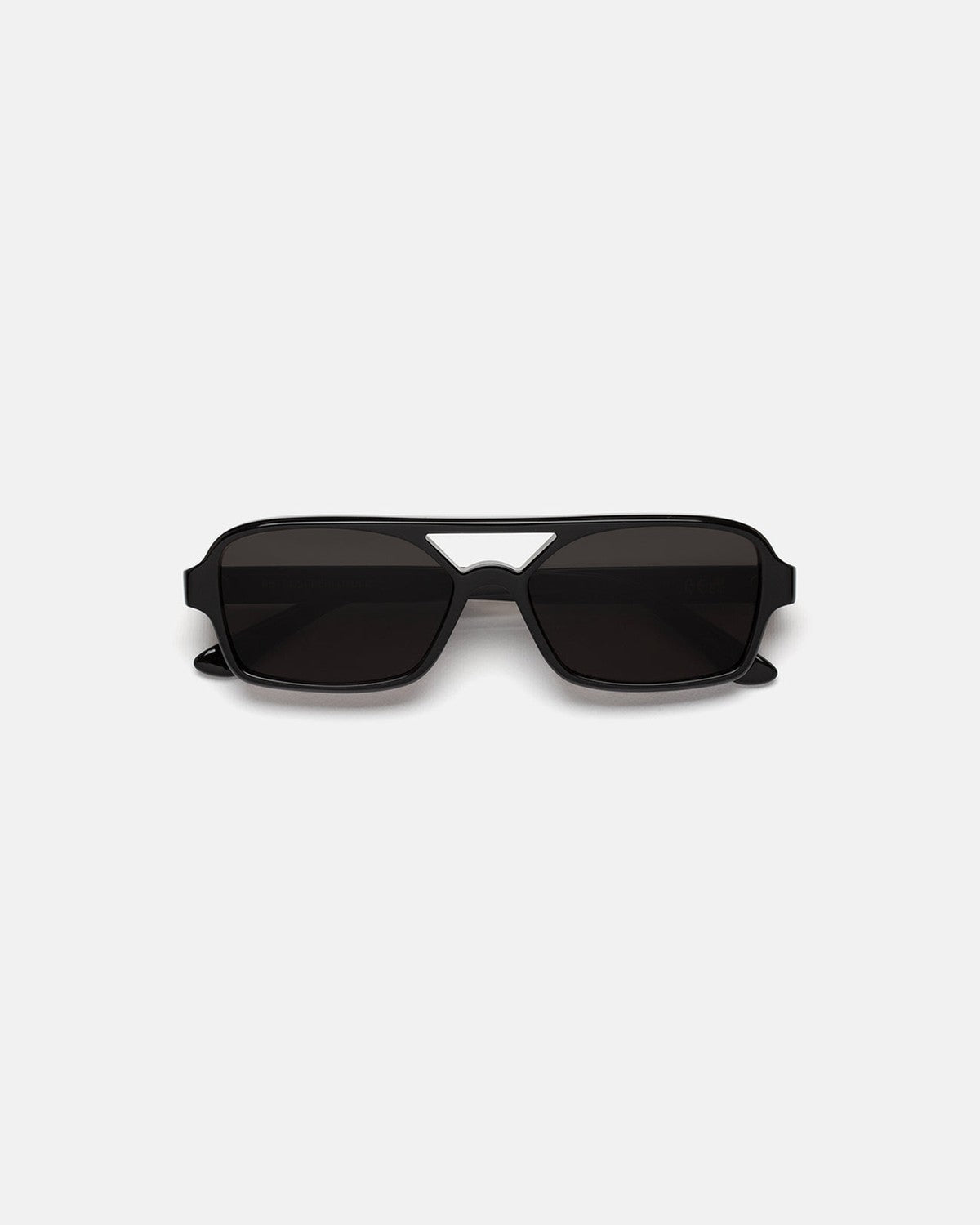 Front view of RETROSUPERFUTURE Vico Black sunglasses.